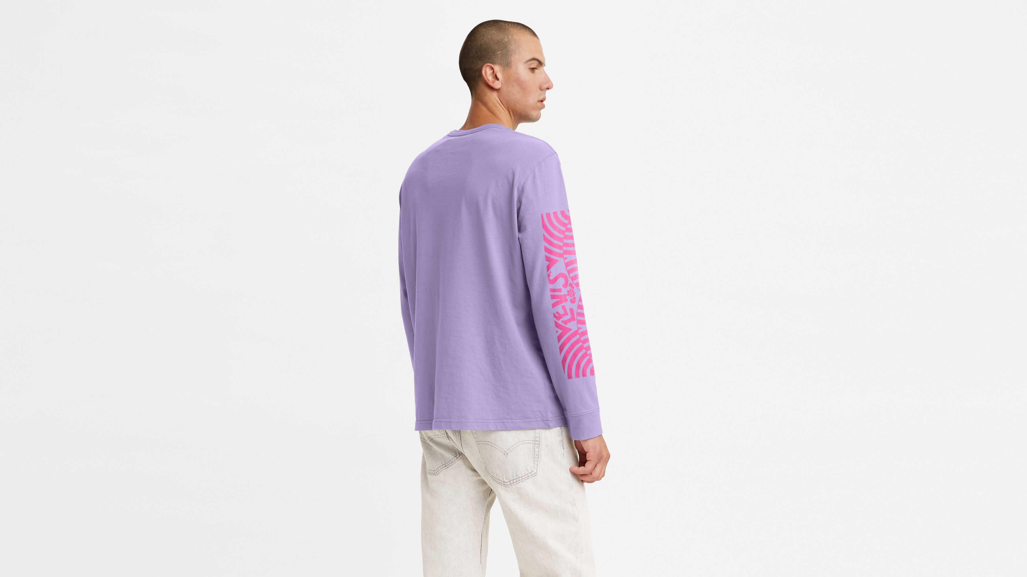 Relaxed Fit Long Sleeve Graphic T-shirt - Purple | Levi's® US