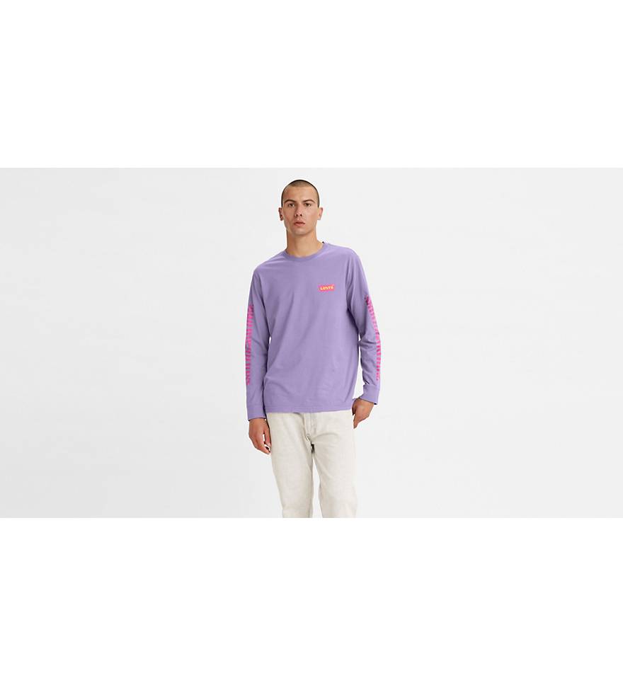 Relaxed Fit Long Sleeve Graphic T-shirt - Purple | Levi's® US