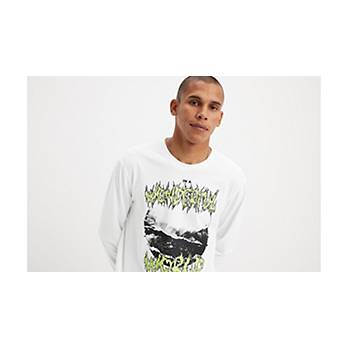 Relaxed Graphic T-shirt met Lange Mouw 3