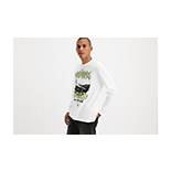 Relaxed Graphic T-shirt met Lange Mouw 1