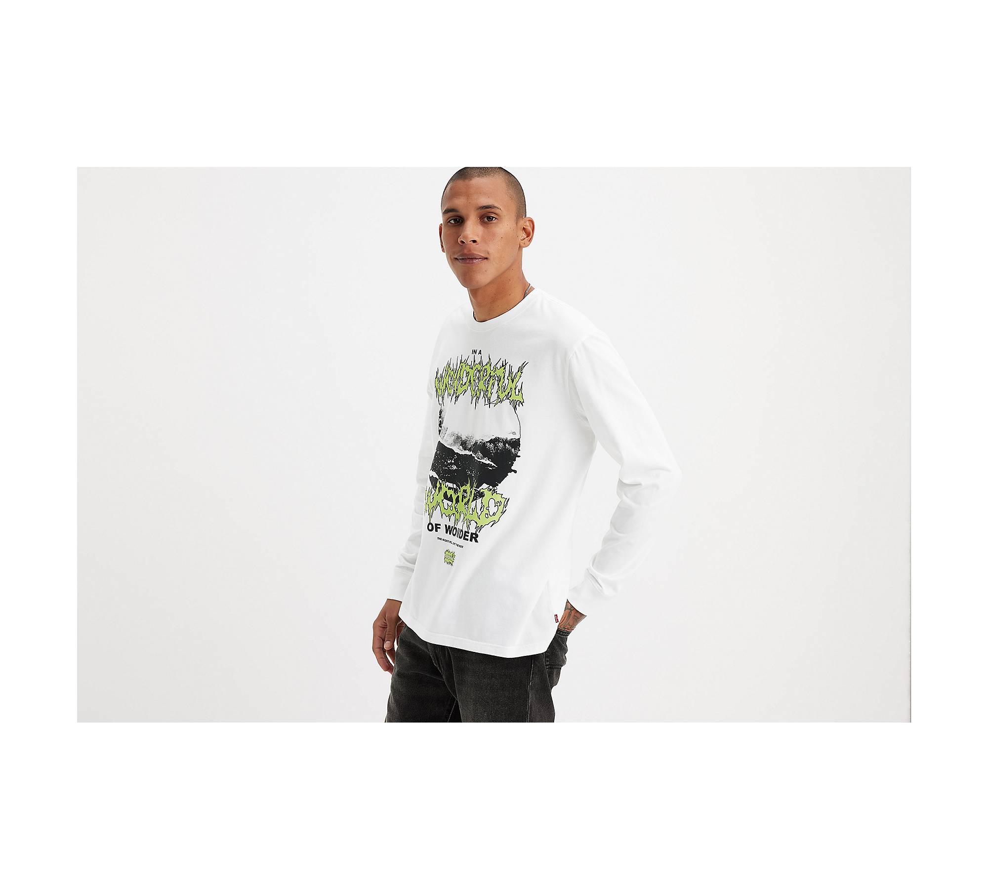 Relaxed Fit Long Sleeve Graphic T-Shirt 1