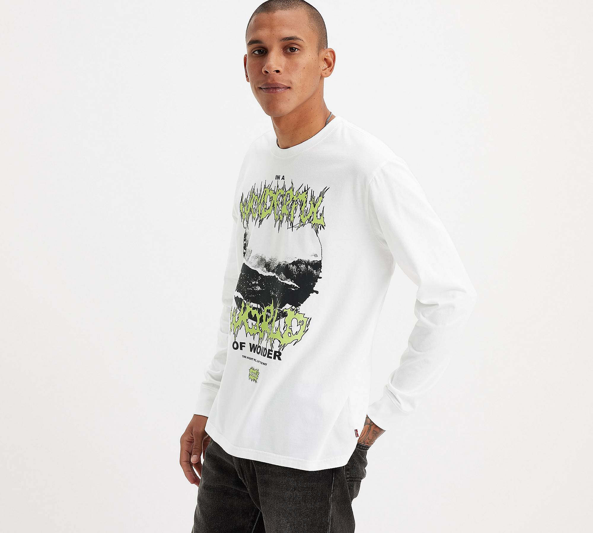 Relaxed Fit Long Sleeve Graphic T-Shirt 1