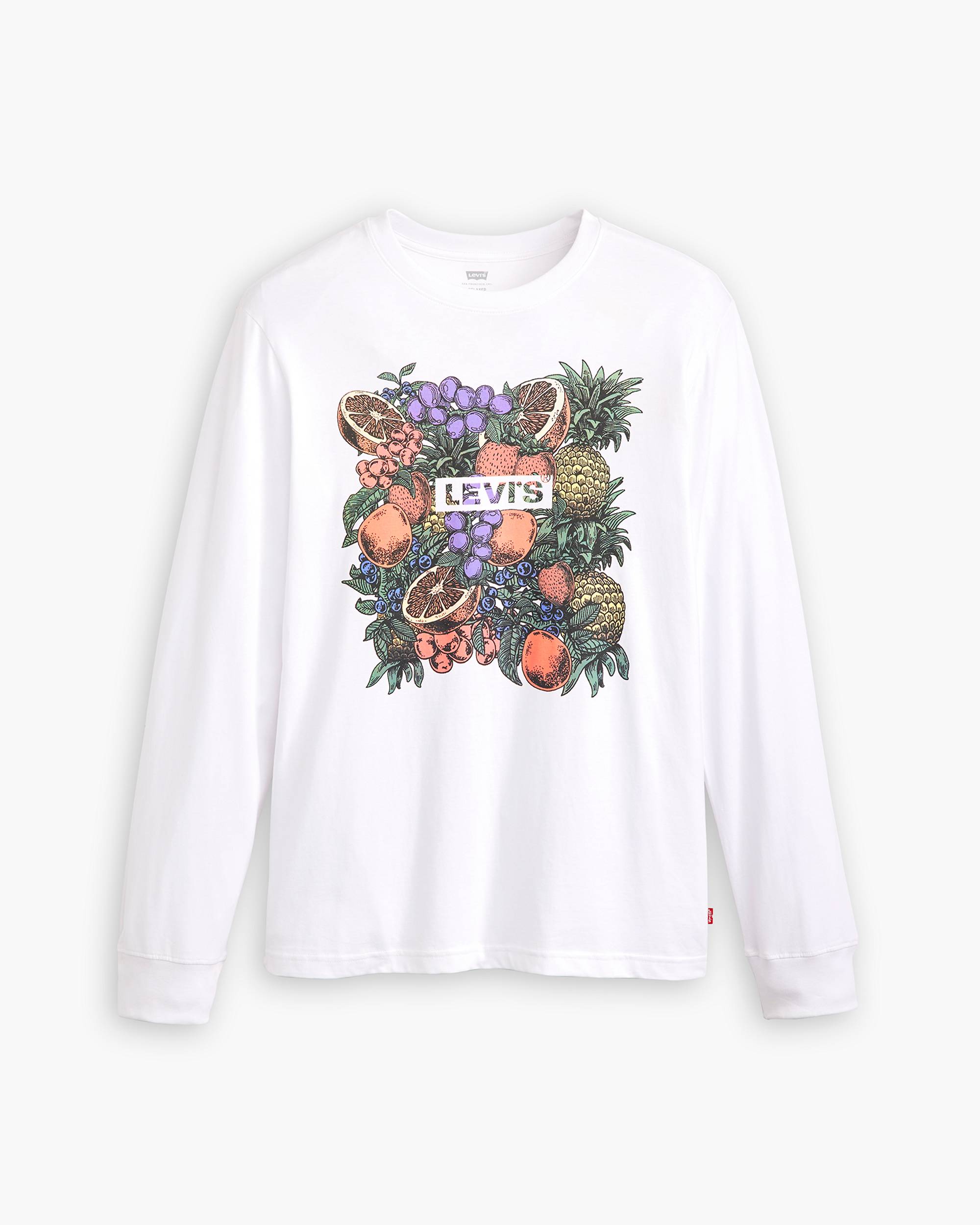Relaxed Fit Long Sleeve Graphic T-shirt - White | Levi's® US Relaxed Fit Long Sleeve Graphic T-shirt - White | Levi's® US