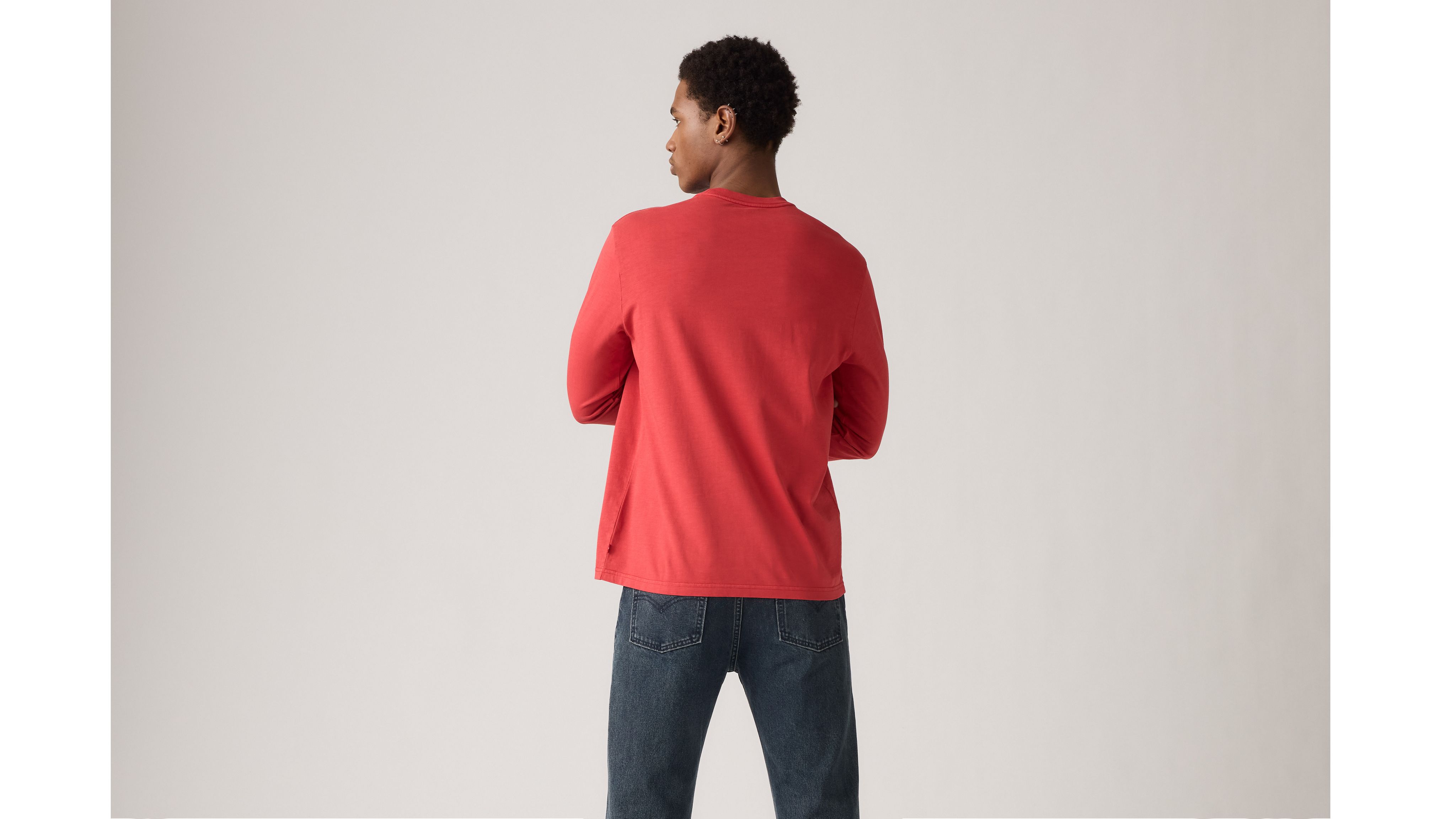 Levi's Relaxed Fit Graphic Long-sleeve T-shirt In Red