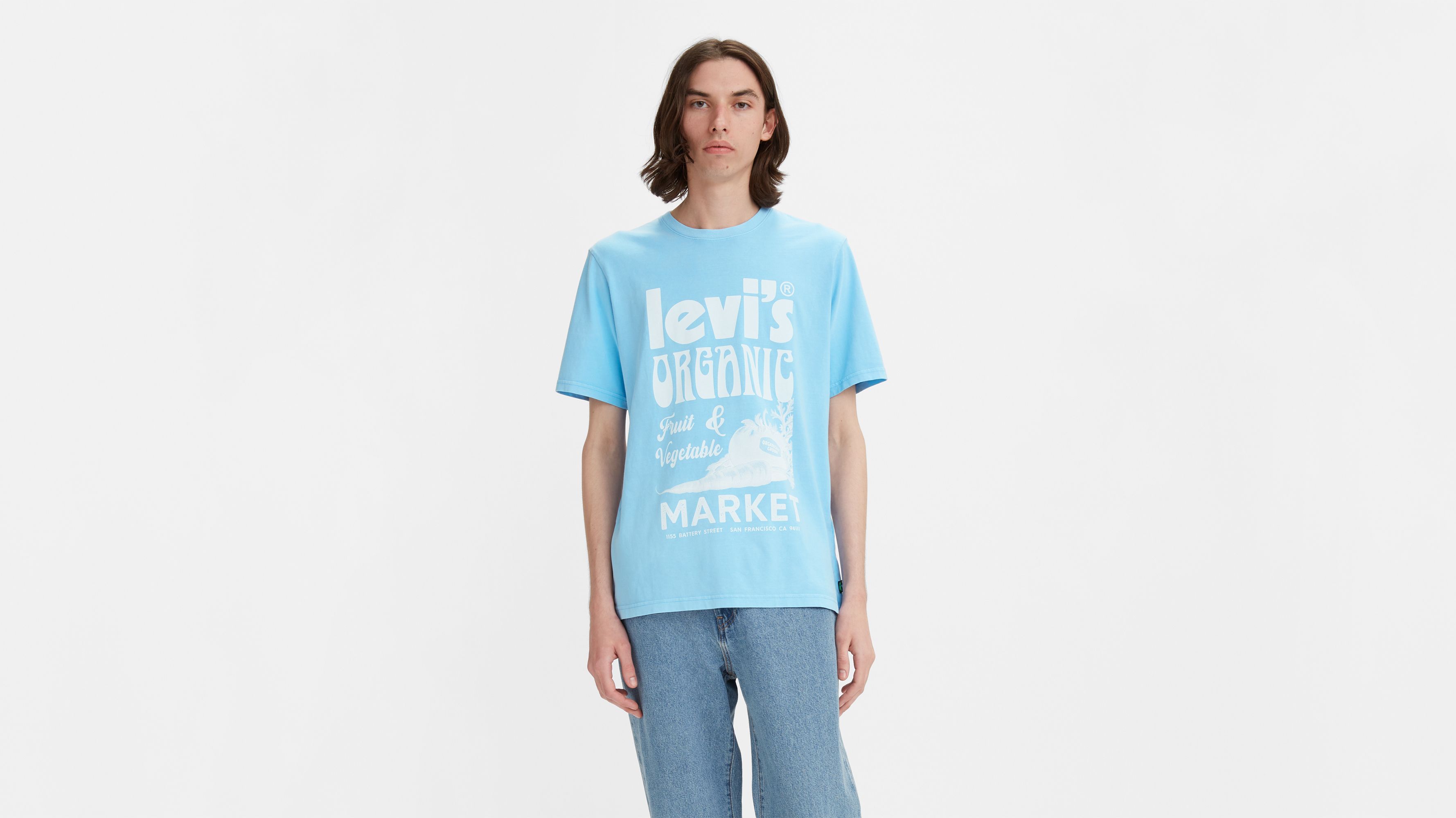 Levi's relaxed fit t-shirt with allover logo print in multi