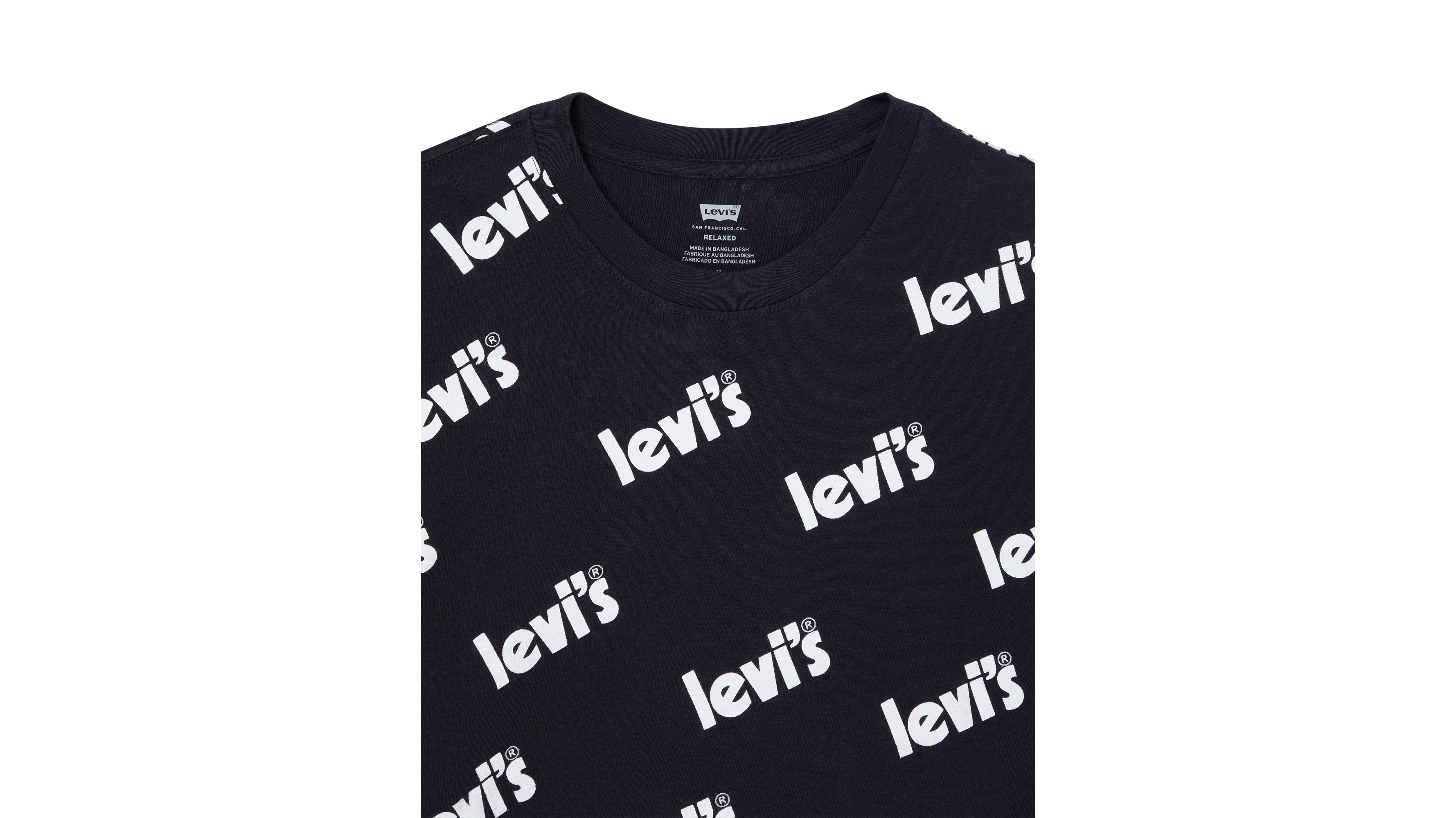 Levi's® Logo Relaxed Fit Short Sleeve T-shirt - Black