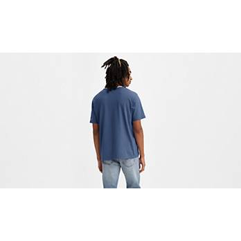 Relaxed Fit Short Sleeve Graphic Tee - Blue