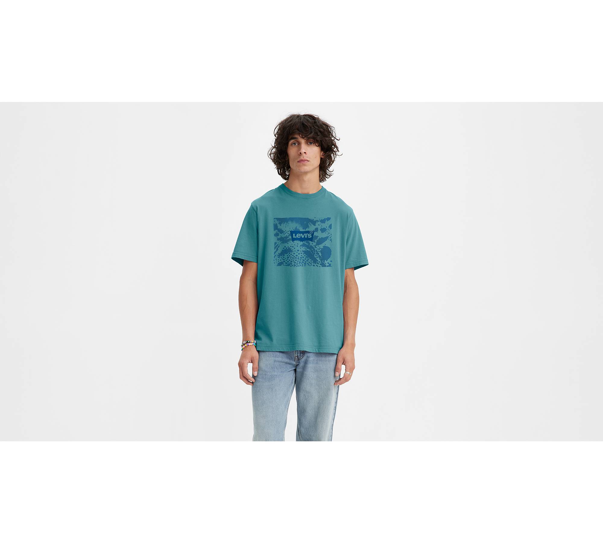 Relaxed Fit Short Sleeve T-shirt - Blue | Levi's® CA