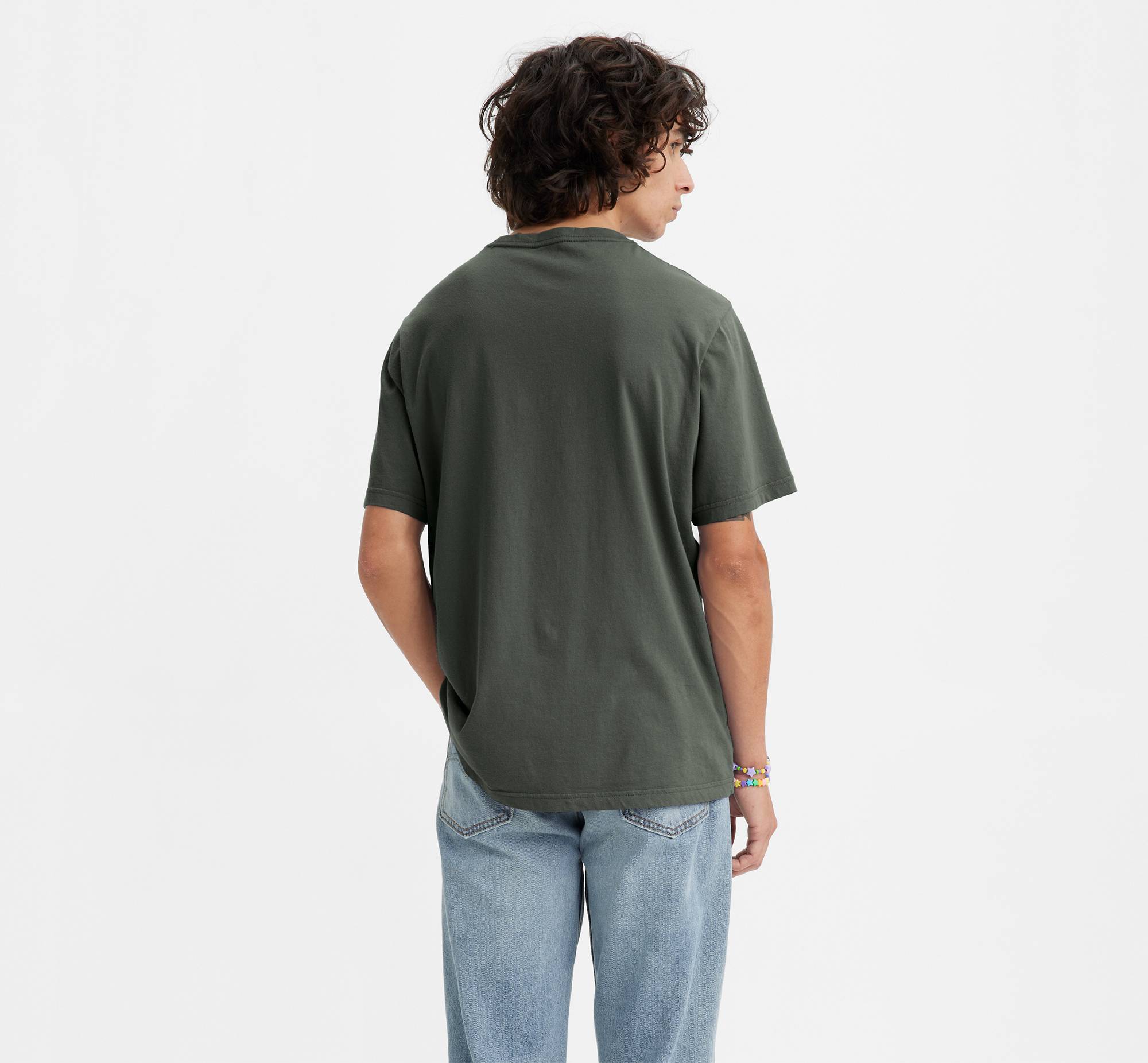 Relaxed Fit Short Sleeve Graphic Tee - Green | Levi's® AD