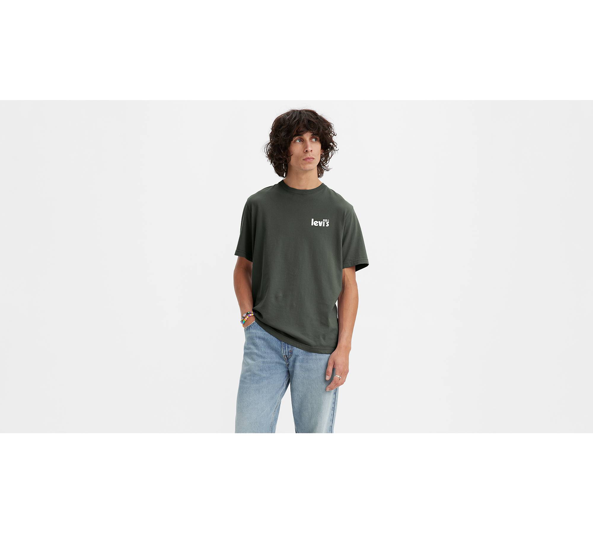Relaxed Fit Short Sleeve Graphic Tee - Green | Levi's® IT