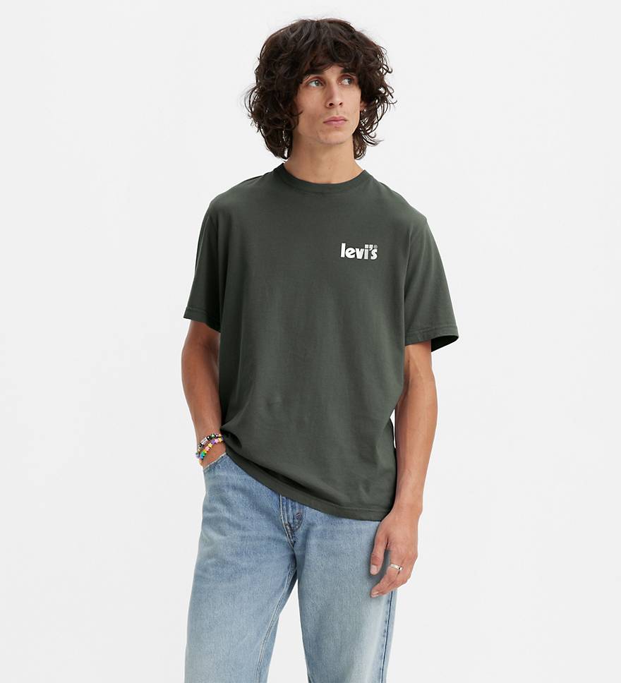 Relaxed Fit Short Sleeve Graphic Tee - Green | Levi's® AD