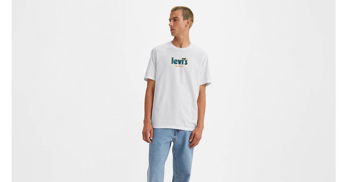Relaxed Fit Short Sleeve Graphic Tee - White | Levi's® HR