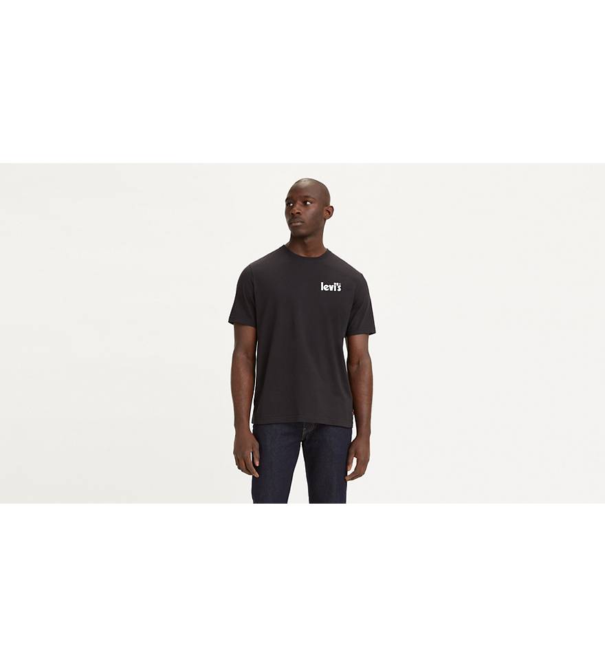 Ss Relaxed Fit Tee Poster Caviar+ Graphi - Black | Levi's® GB