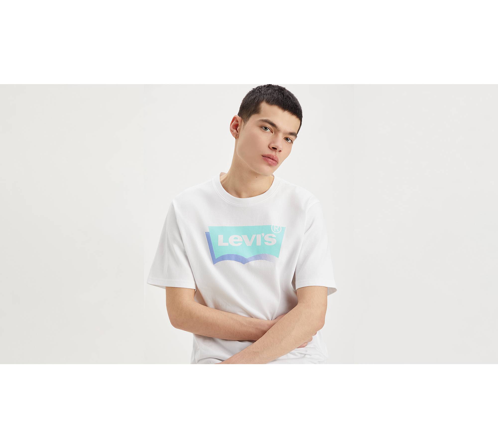 T-shirt Blanc Homme Levi's Relaxed