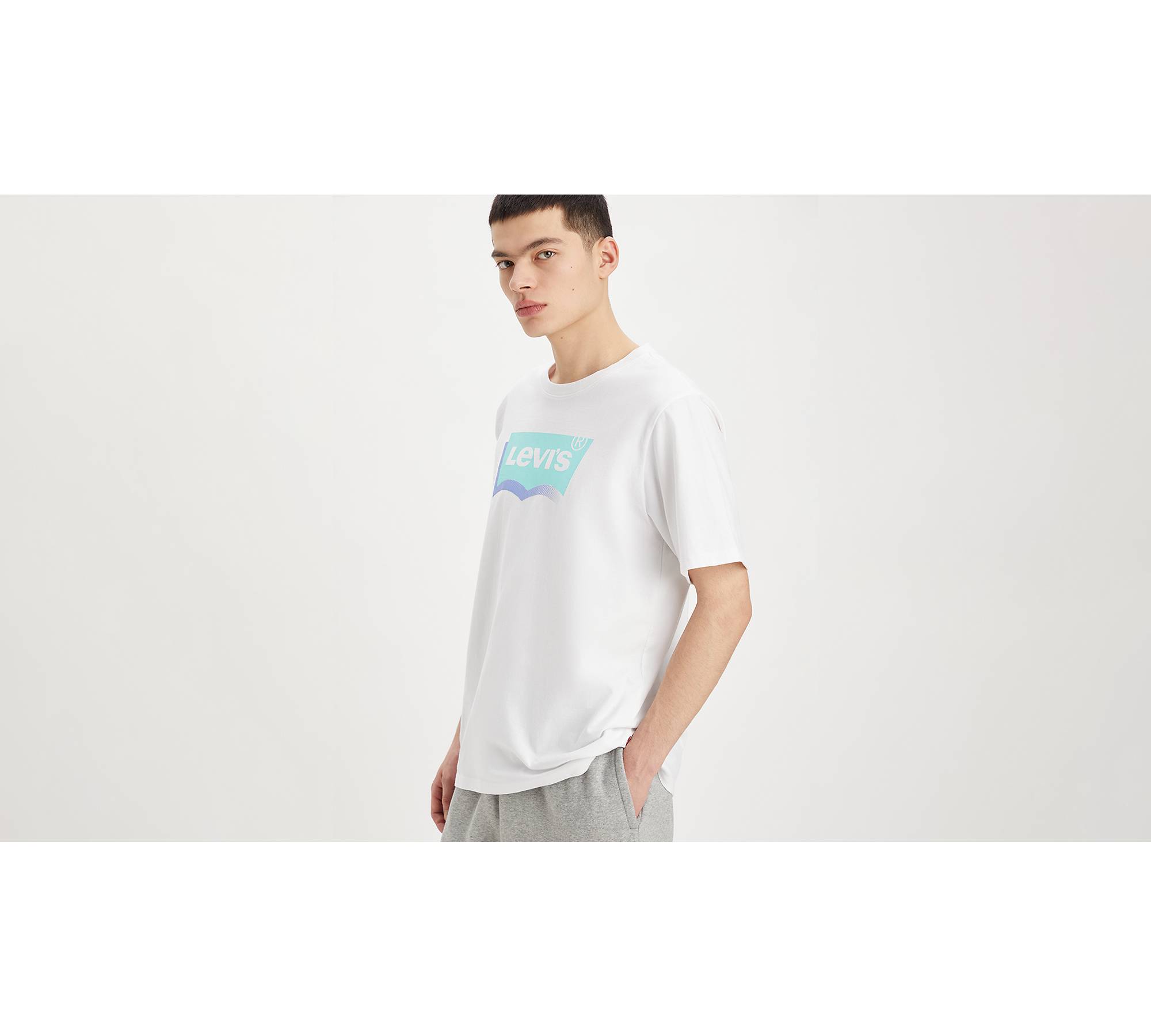 T-shirt Blanc Homme Levi's Relaxed