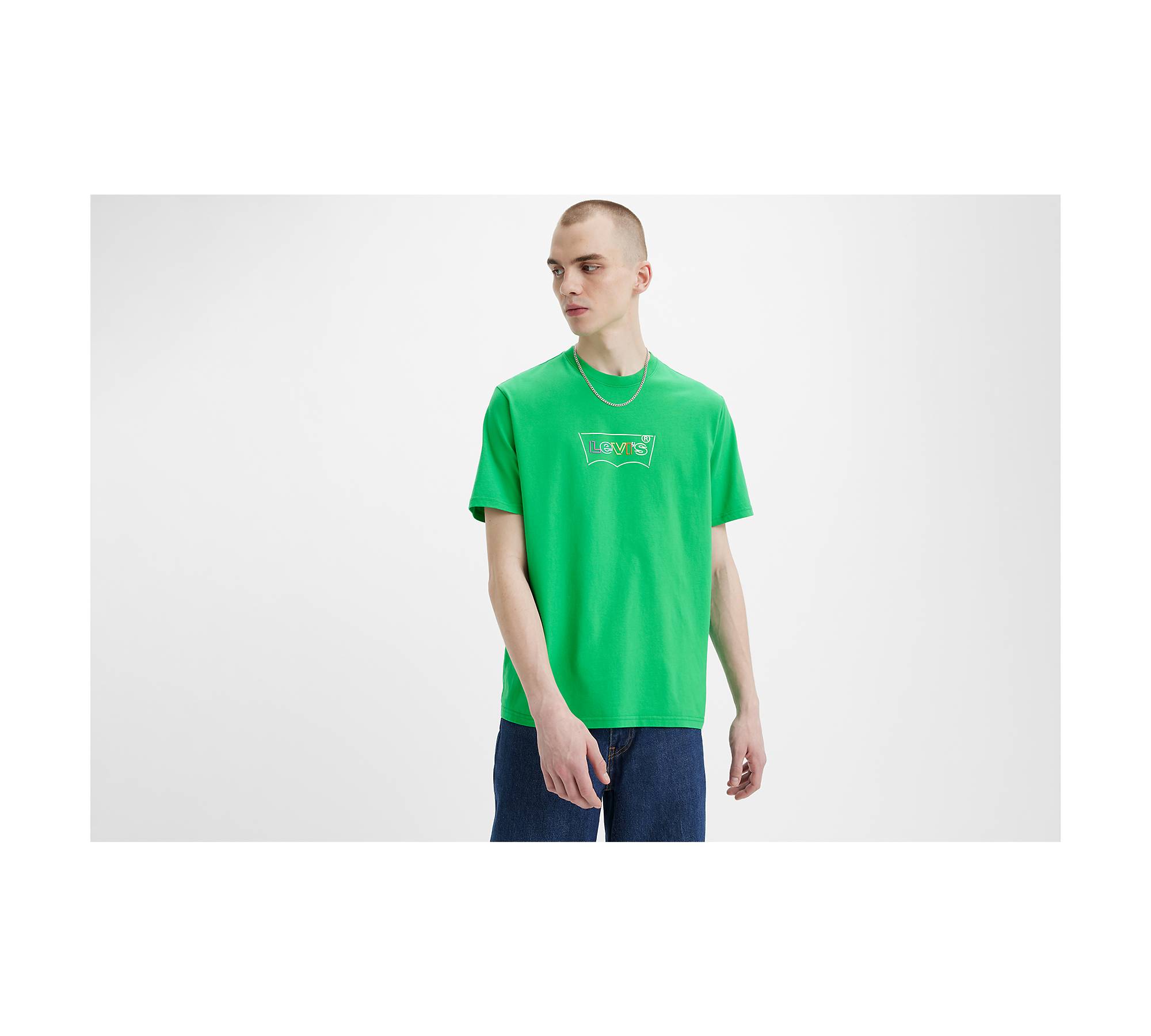 Relaxed Fit Tee - Green | Levi's® FR