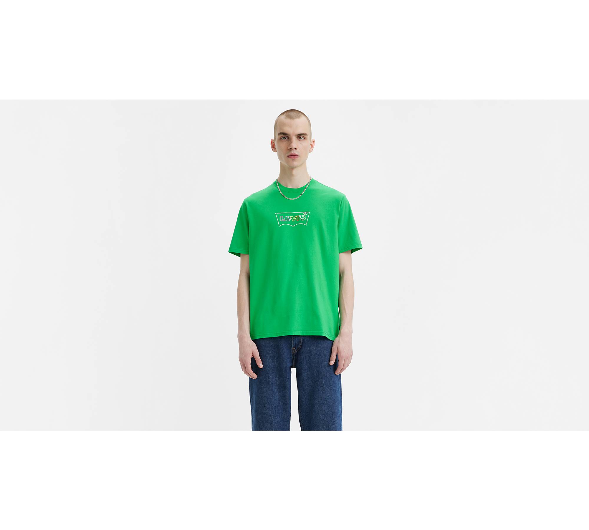 Relaxed Fit Tee - Green | Levi's® FR