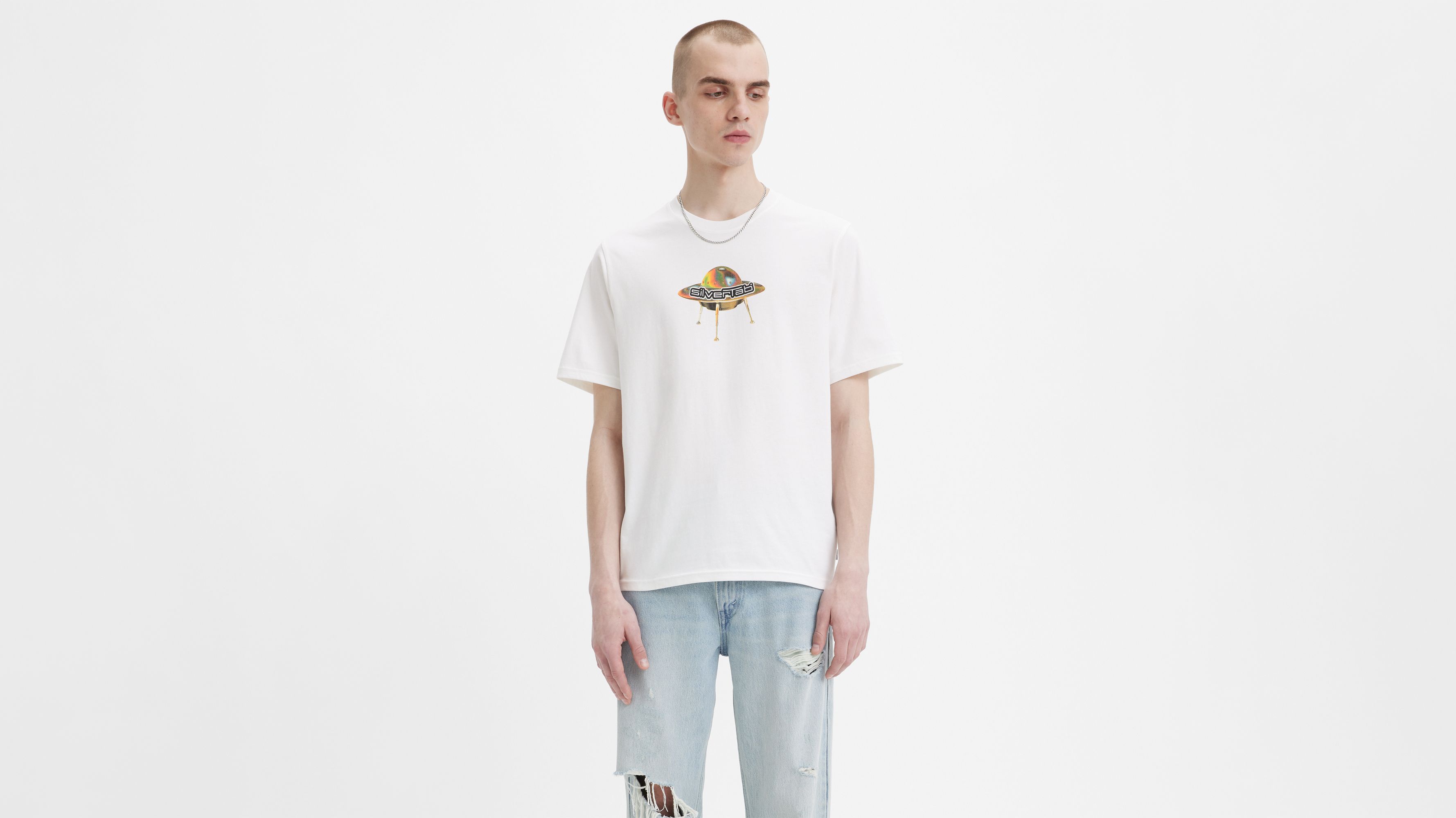 Silvertab™ Relaxed Fit Short Sleeve T-shirt - White | Levi's® US