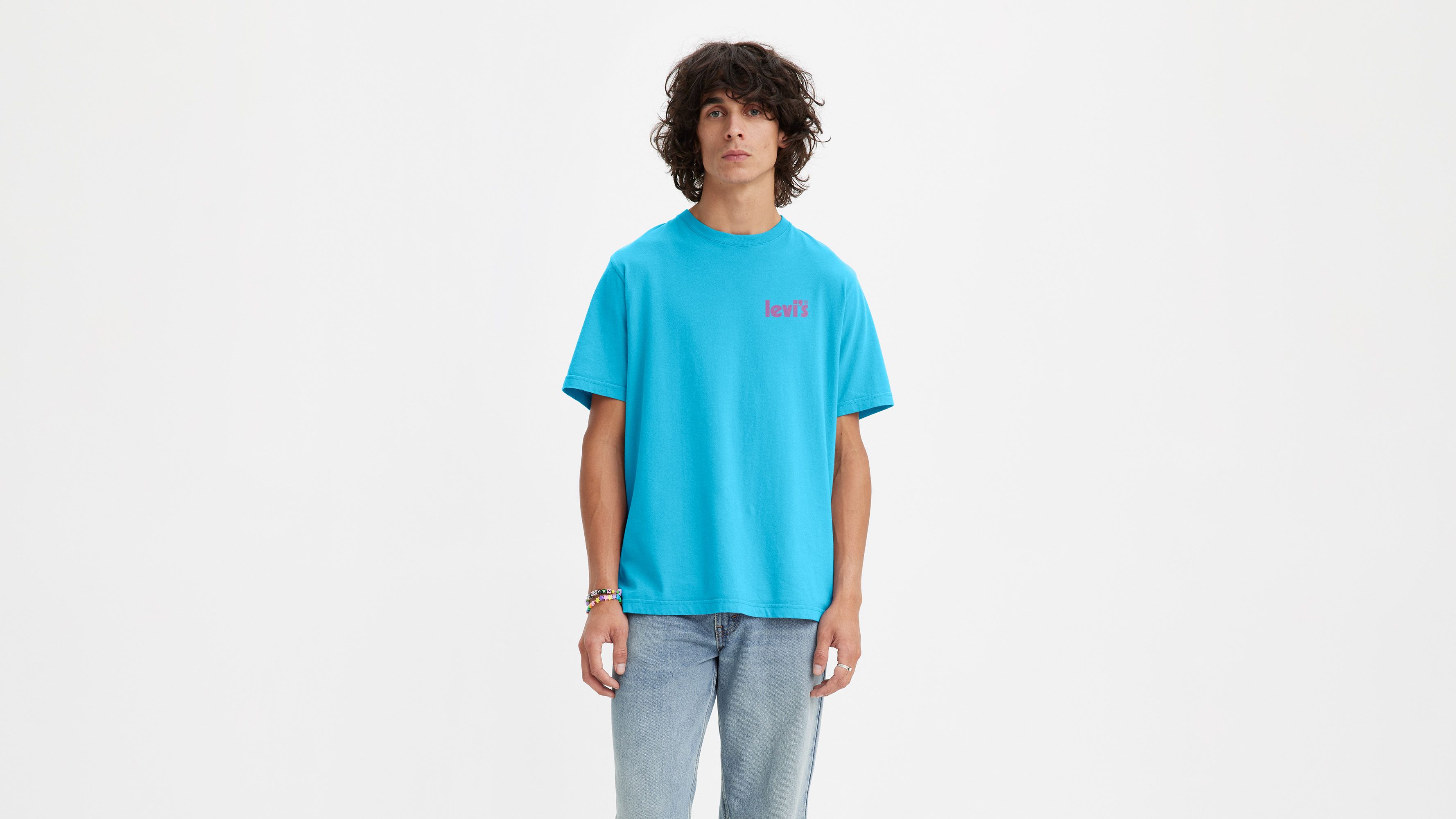 Short Sleeve Relaxed Fit Tee - Blue | Levi's® BE