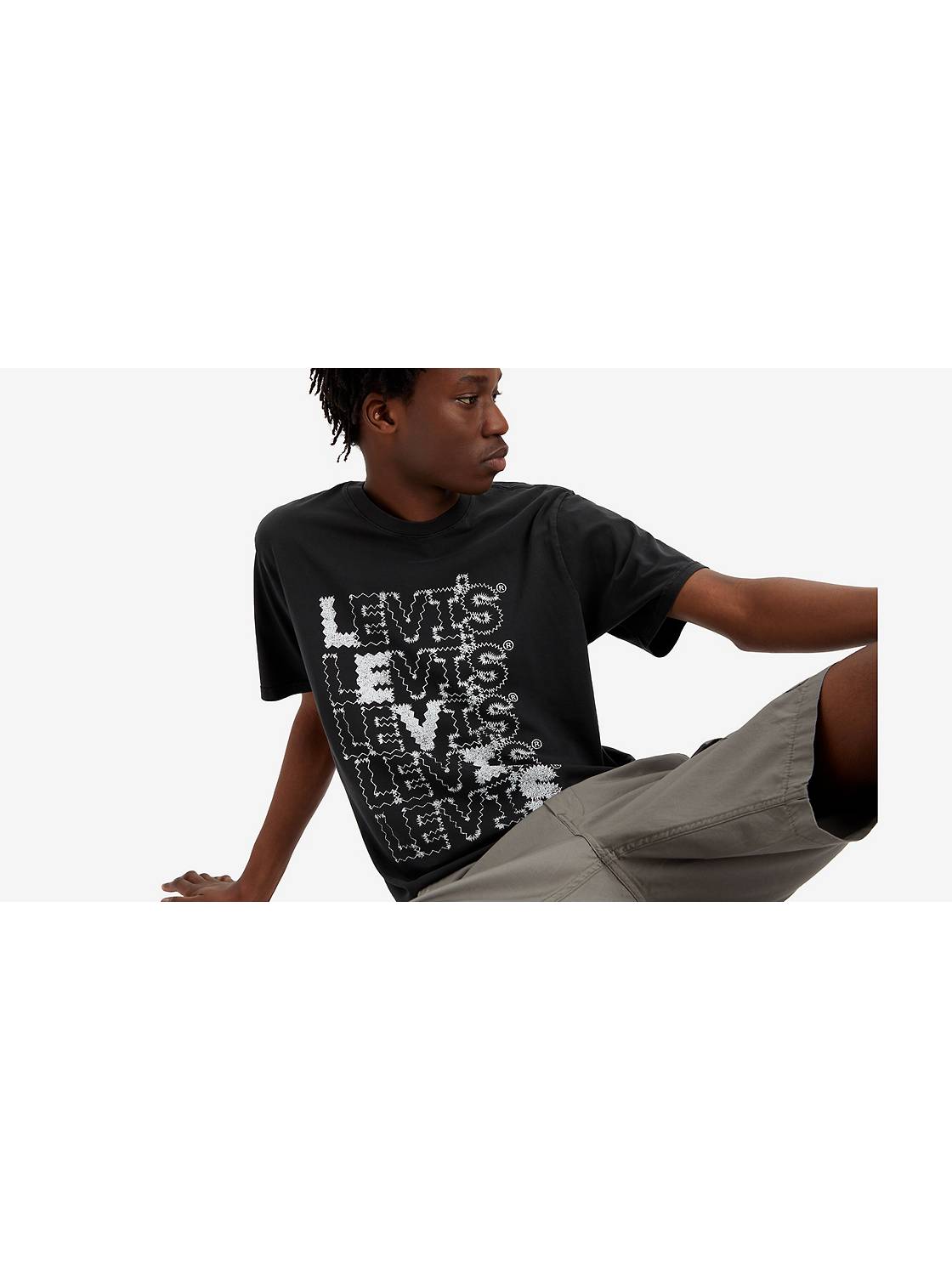 T-Shirt Levis Basic Noir pour Homme