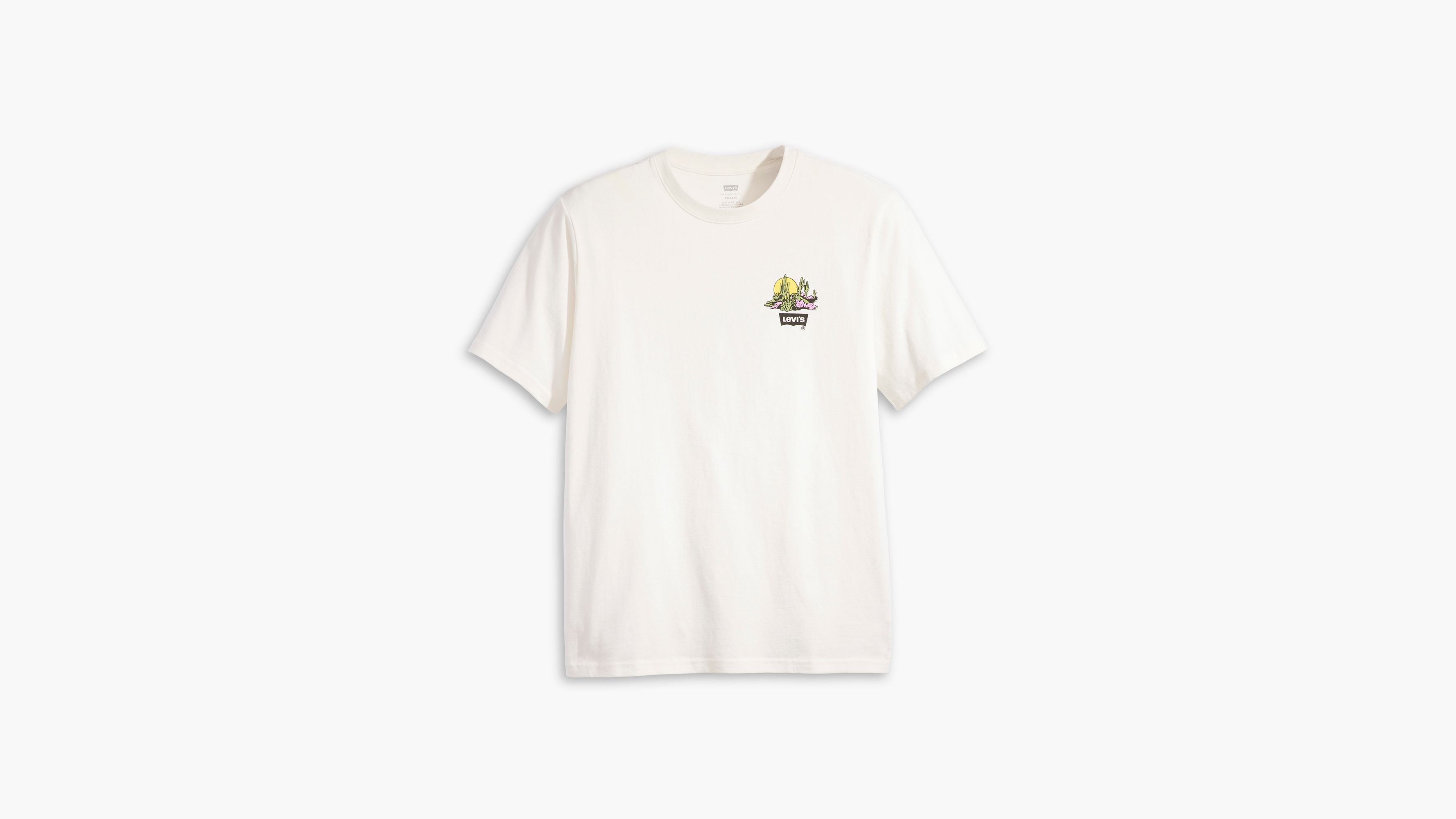 【U LAN】Catty Neko Loose Fit Short Sleeve Relaxed Fit Short Sleeve T-shirt - Yellow | Levi's® US