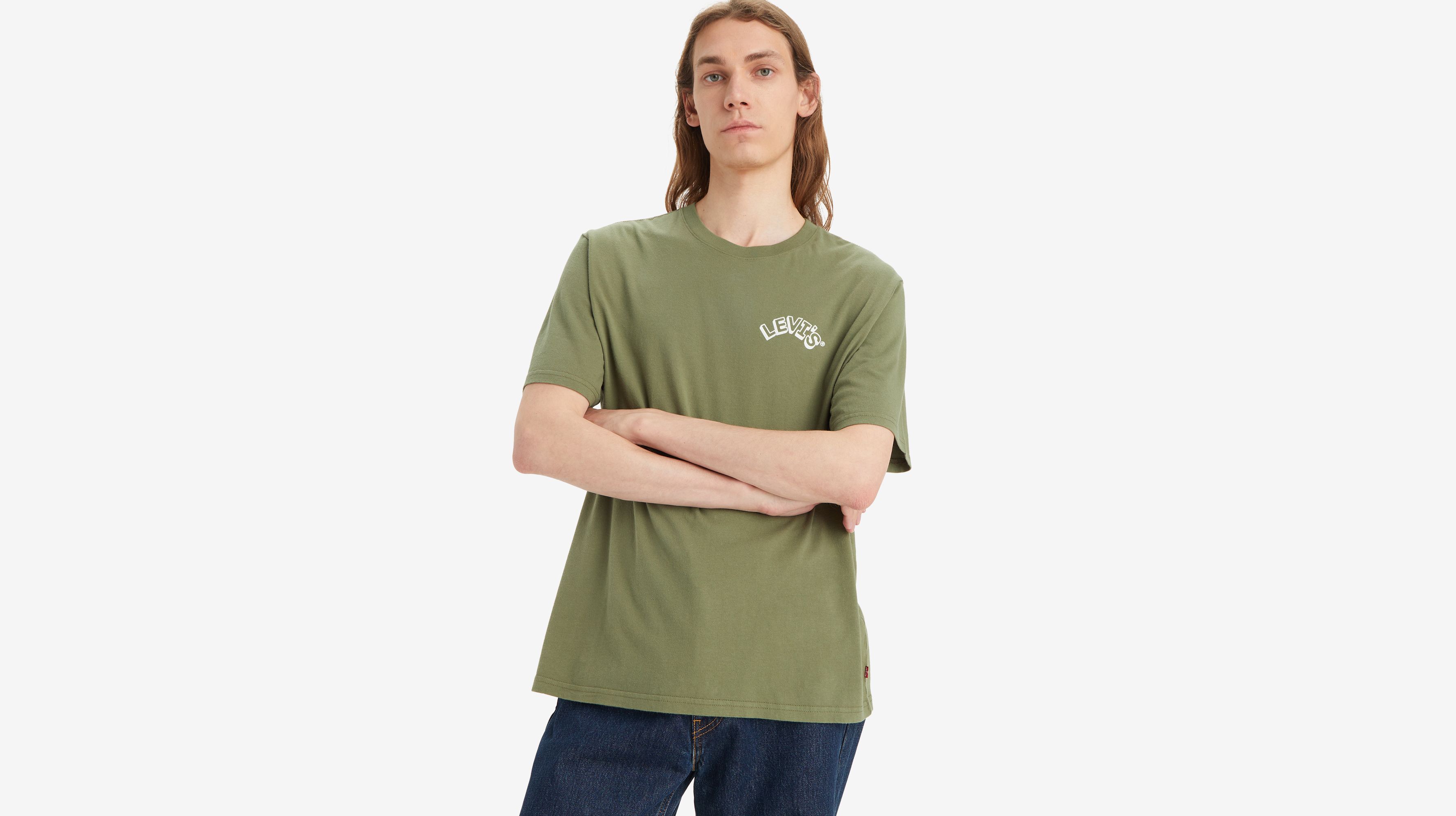 Relaxed Fit Graphic Tee - Green | Levi 