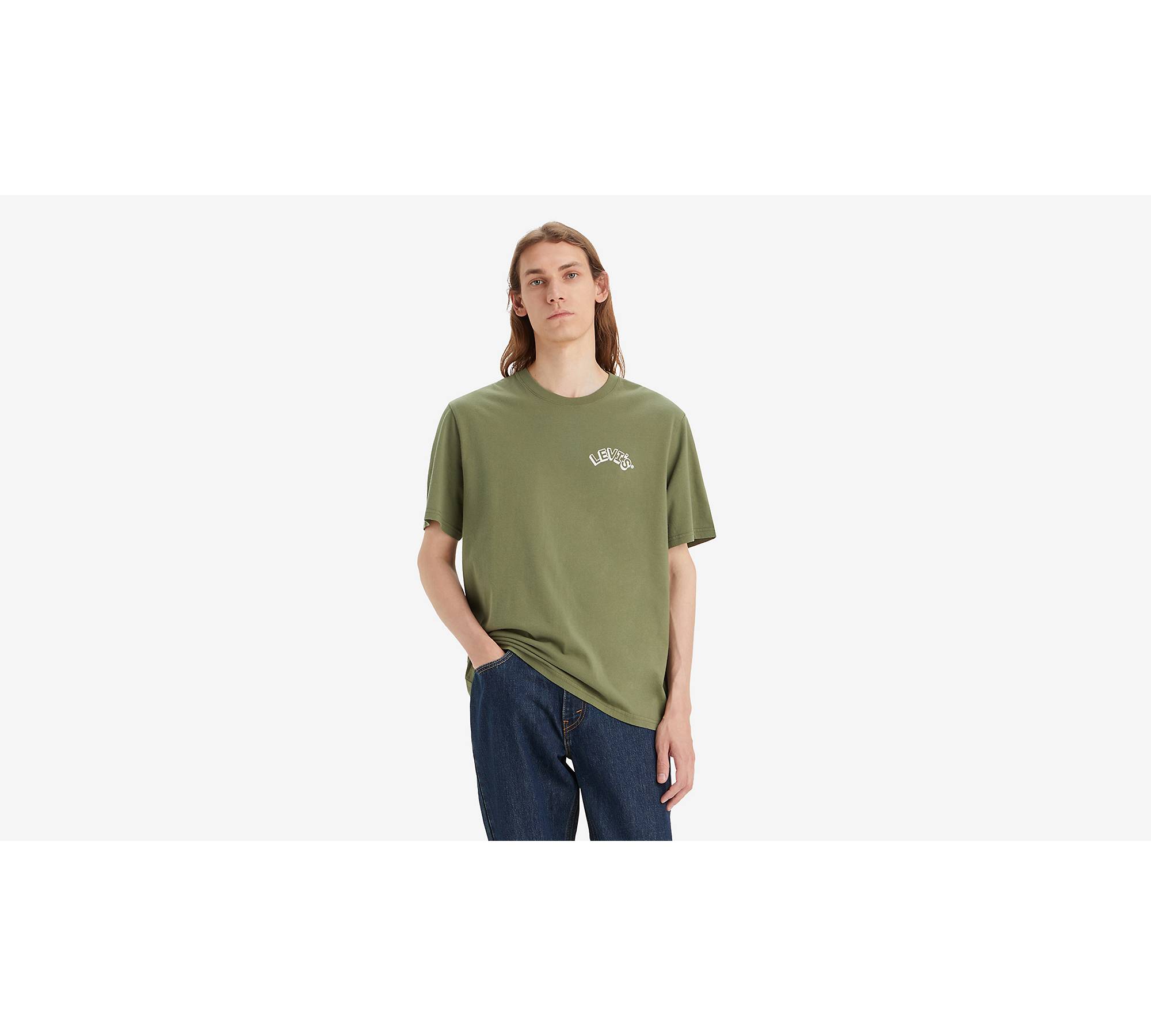 Relaxed Fit Graphic Tee - Green | Levi's® NO