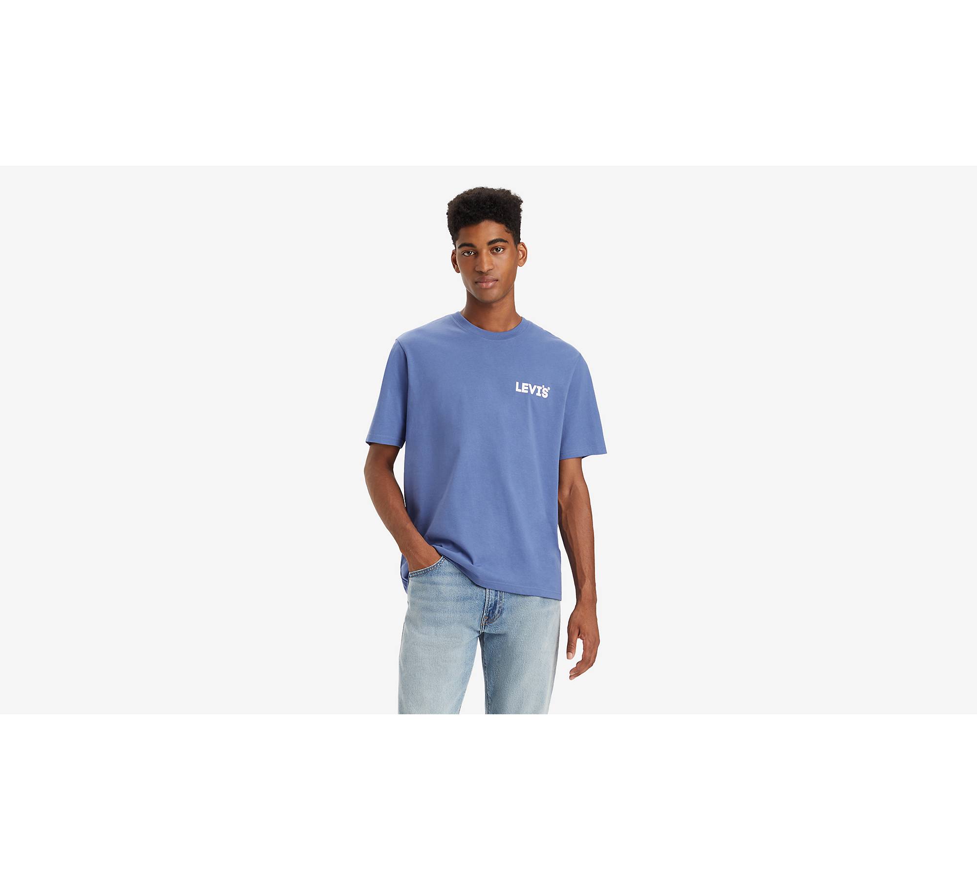 Relaxed Fit Graphic Tee - Blue | Levi's® NL