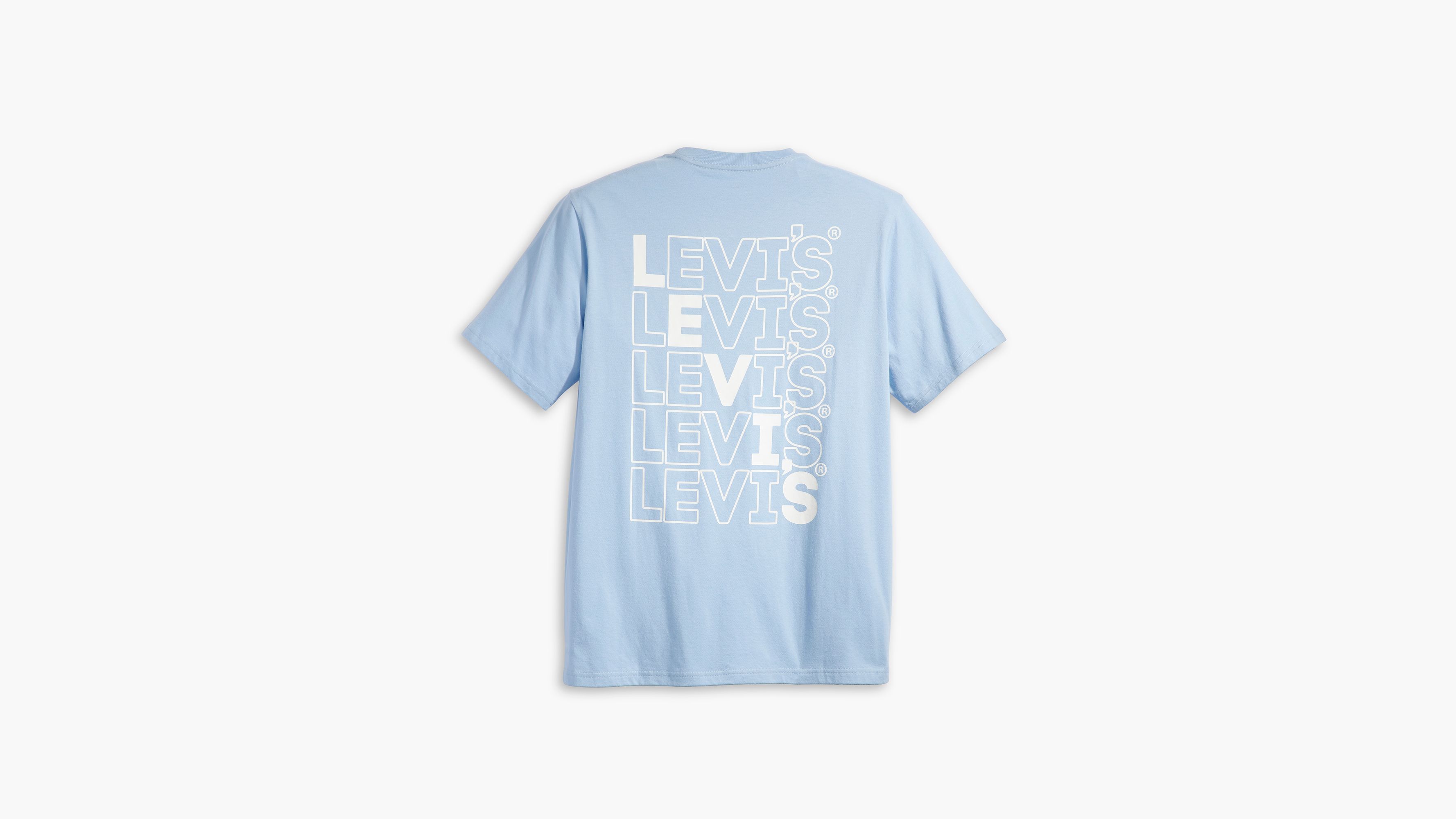 Light blue levis sales t shirt