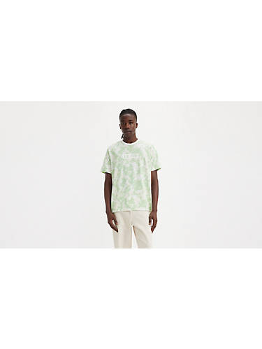 리바이스 Levi Relaxed Fit Short Sleeve Graphic T-shirt,Marble Dye - Multi-Color