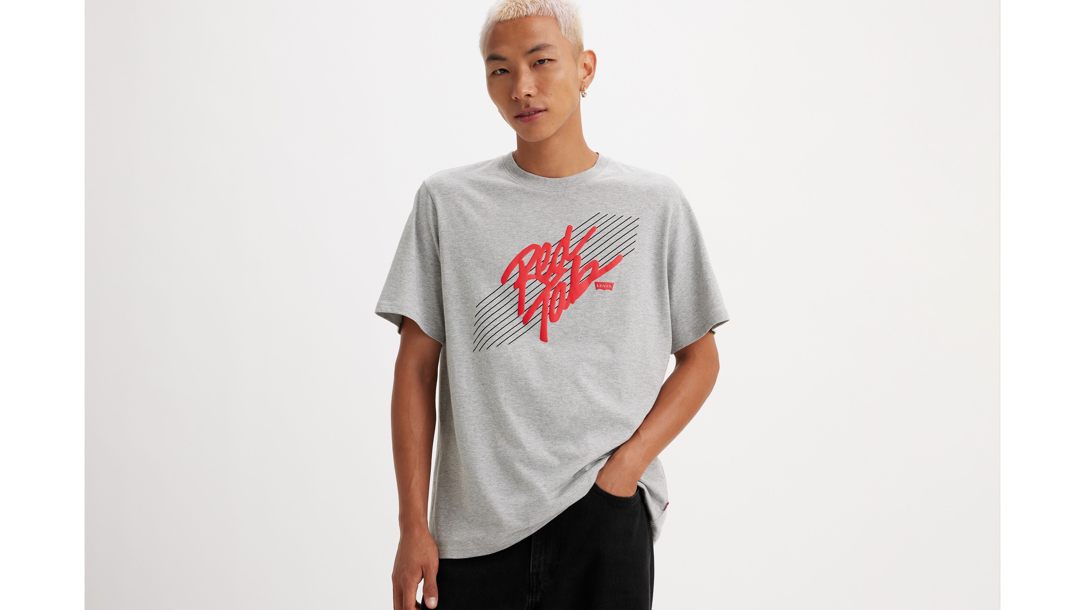Relaxed Fit Short Sleeve Graphic T-shirt - Grey | Levi's® US