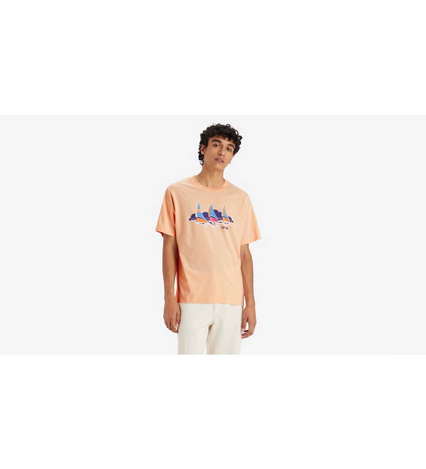 Relaxed Fit Short Sleeve Graphic T-shirt - Pink | Levi's® US