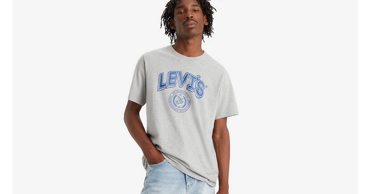 Relaxed Fit Short Sleeve Graphic T-shirt - Grey | Levi's® CA