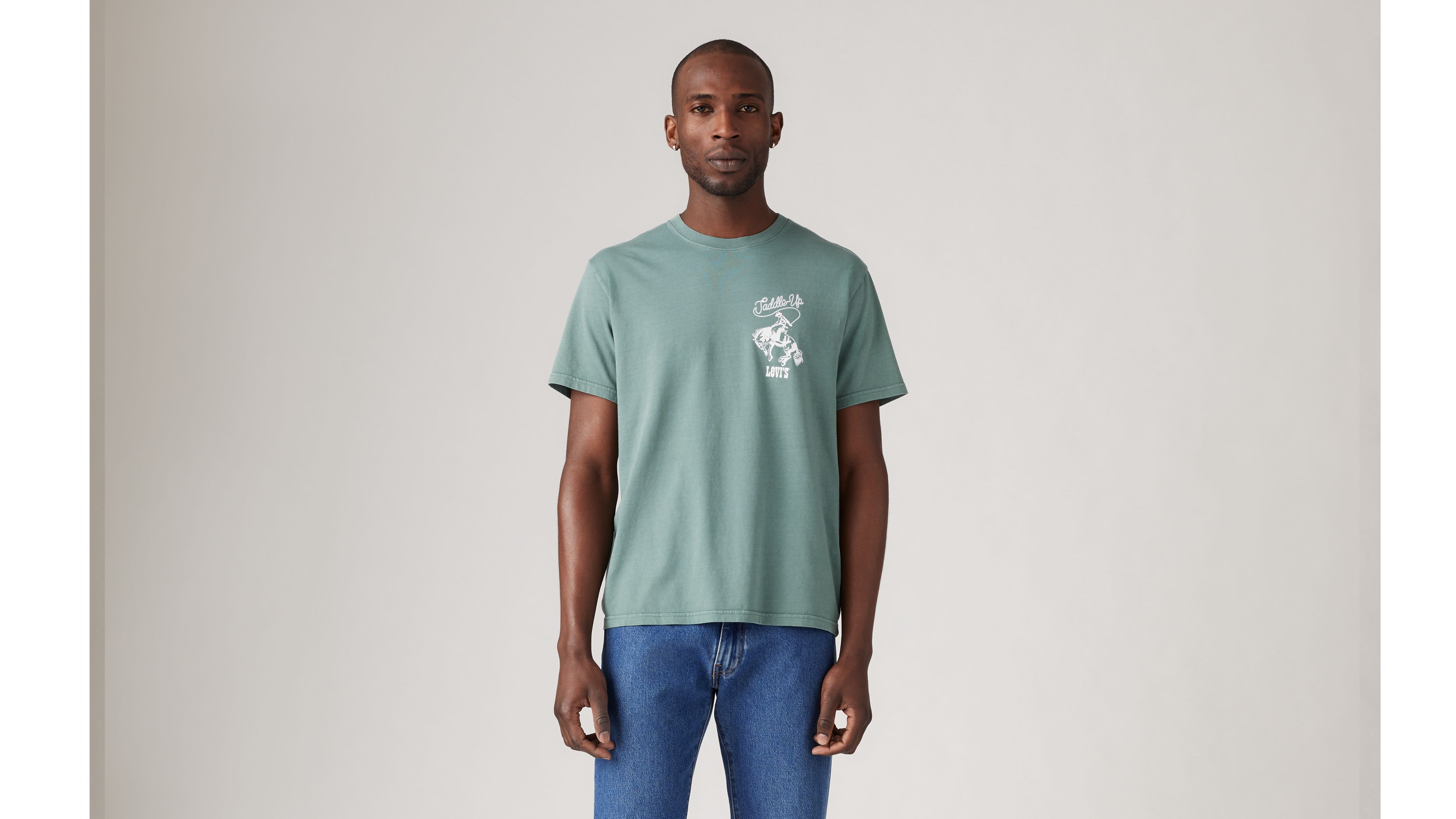 Relaxed Fit Short Sleeve Graphic Tee - Green | Levi's® XK