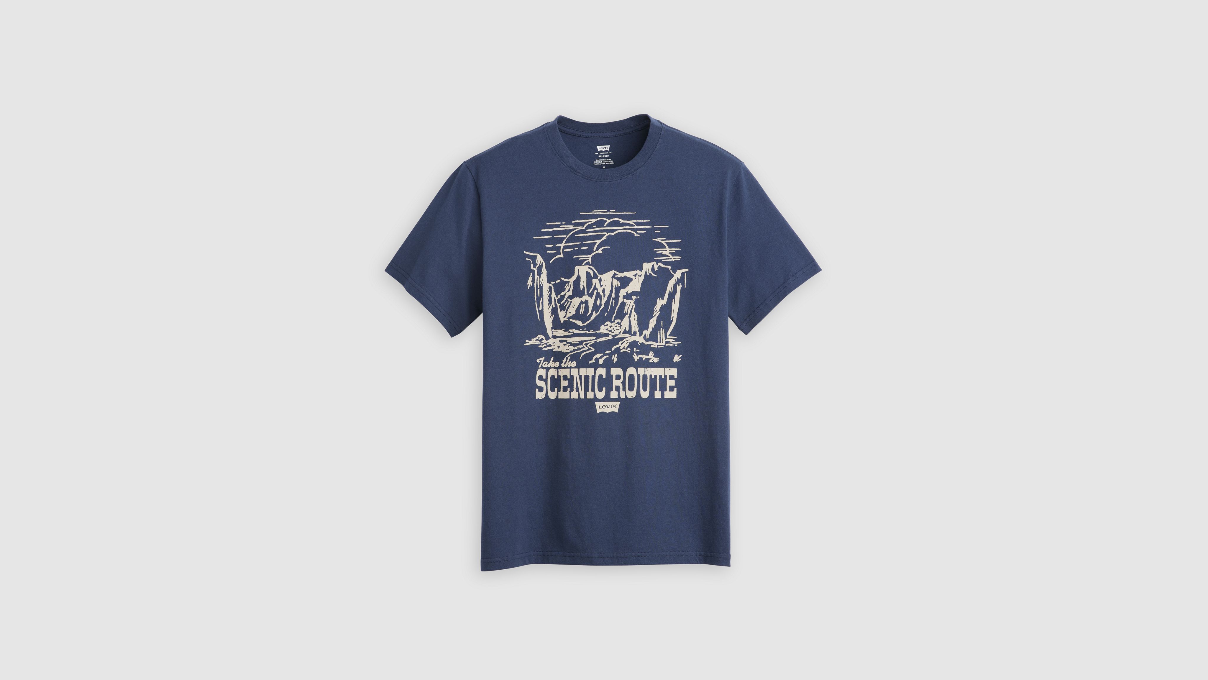 トップス T-SHIRT RELAXED UNISEX FIT Relaxed Fit Short Sleeve Graphic T-shirt - Blue | Levi's® US