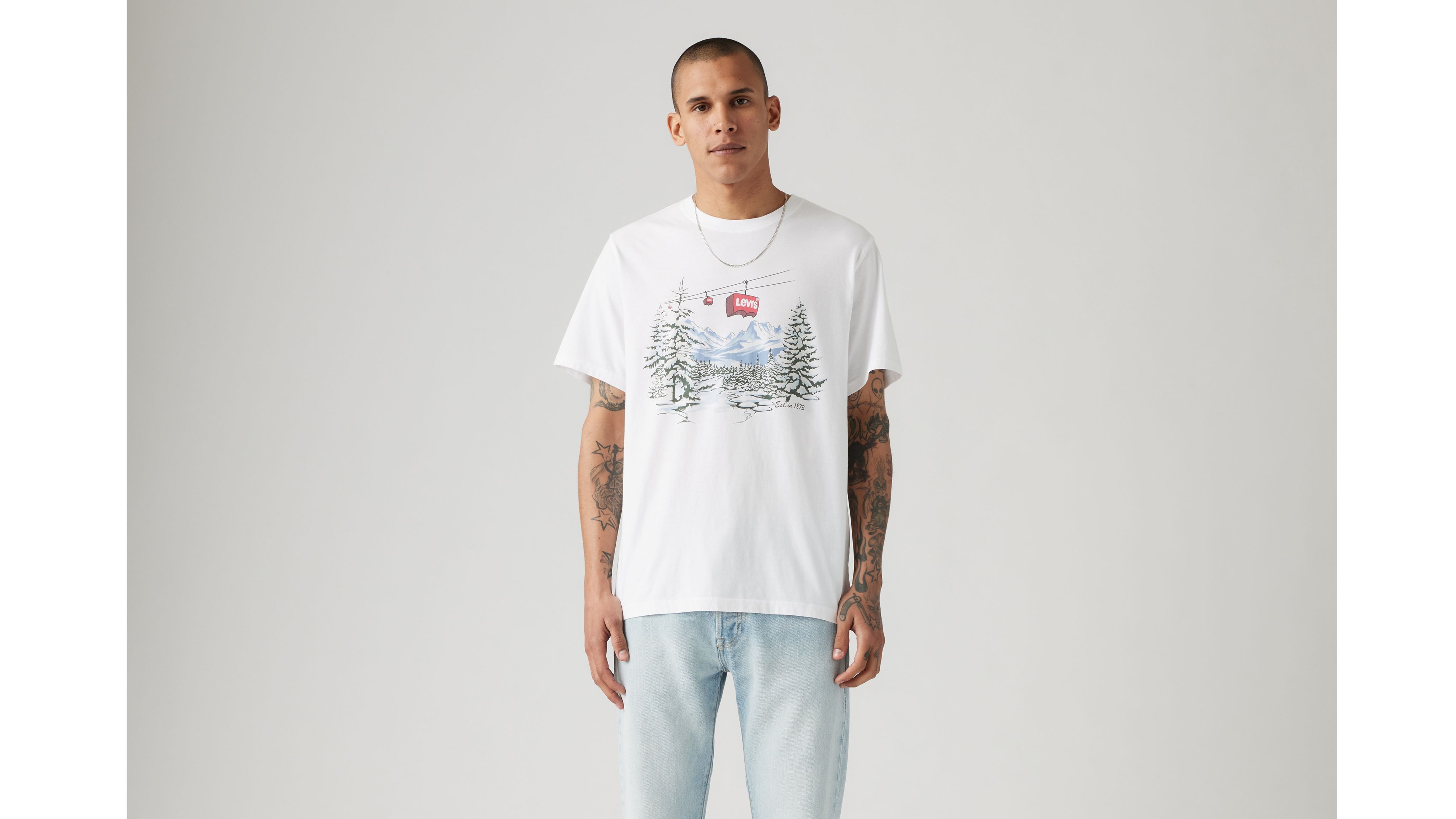 ＮＥＷ Levi's  GRAPHIC SET-IN White Levi's® Logo Graphic T-shirt (big) - White | Levi's® US