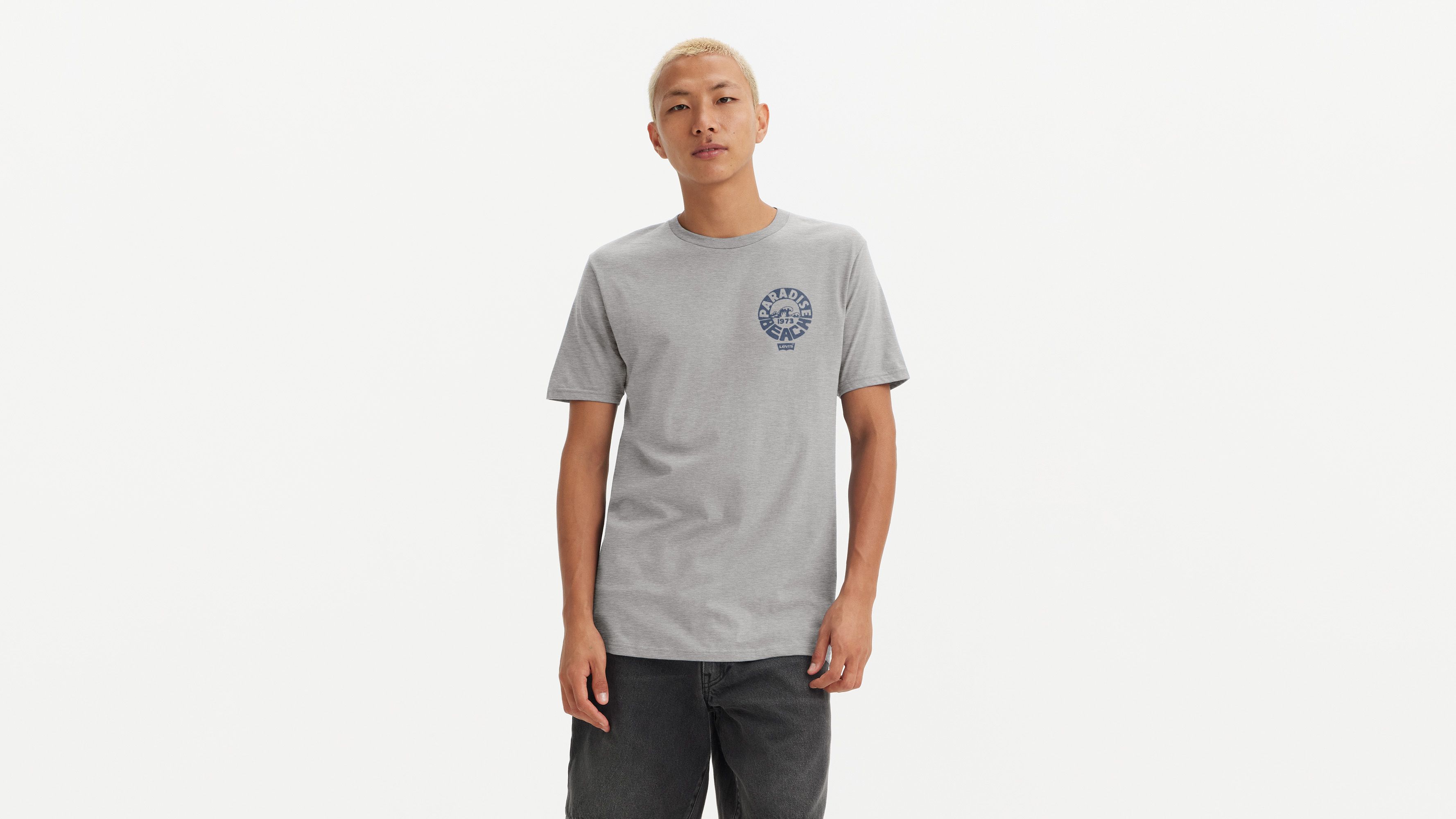 Relaxed Fit Short Sleeve Graphic T-shirt - Grey | Levi's® US