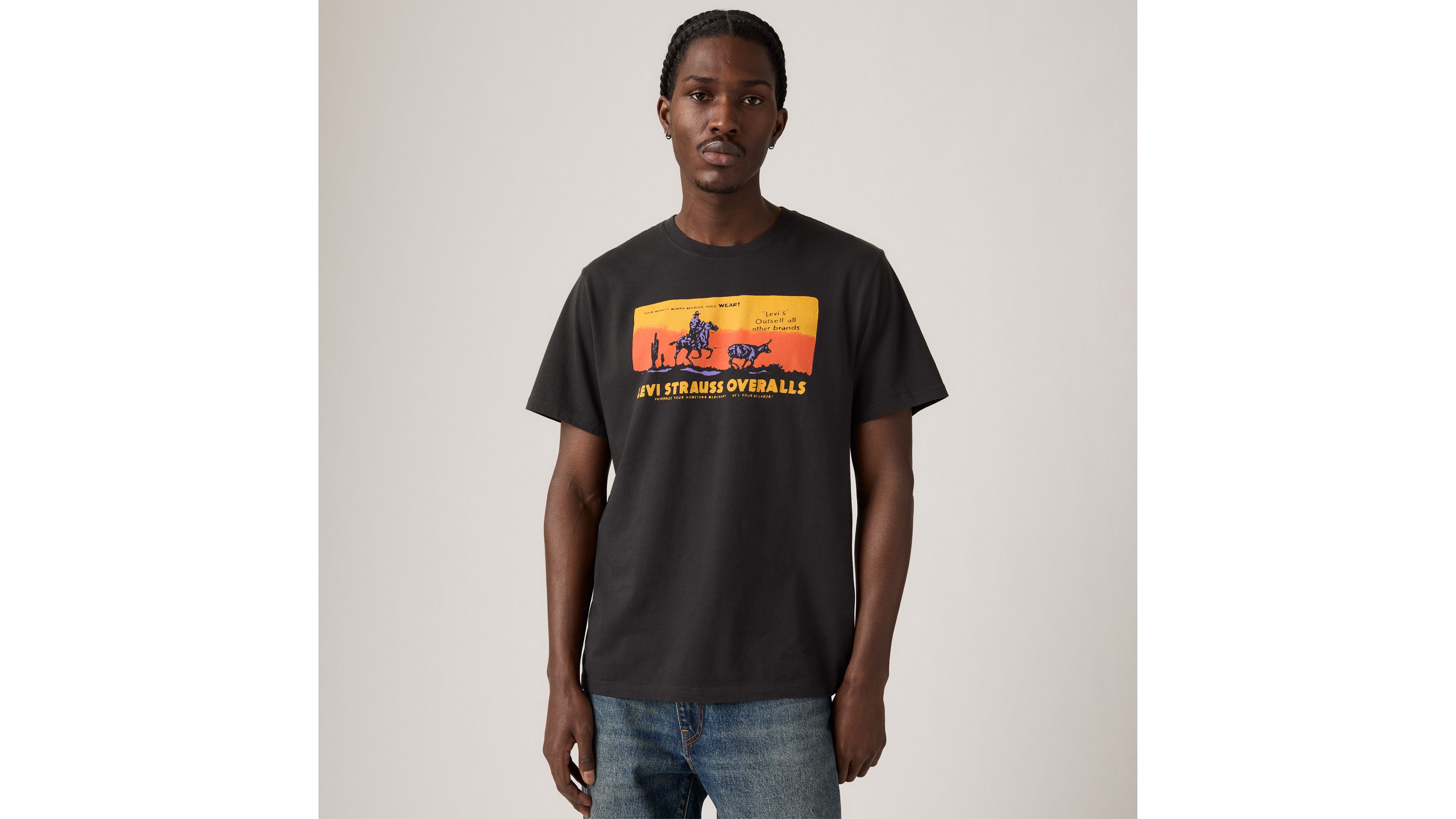 Relaxed Fit Short-sleeve Graphic T-shirt - Black | Levi's® US