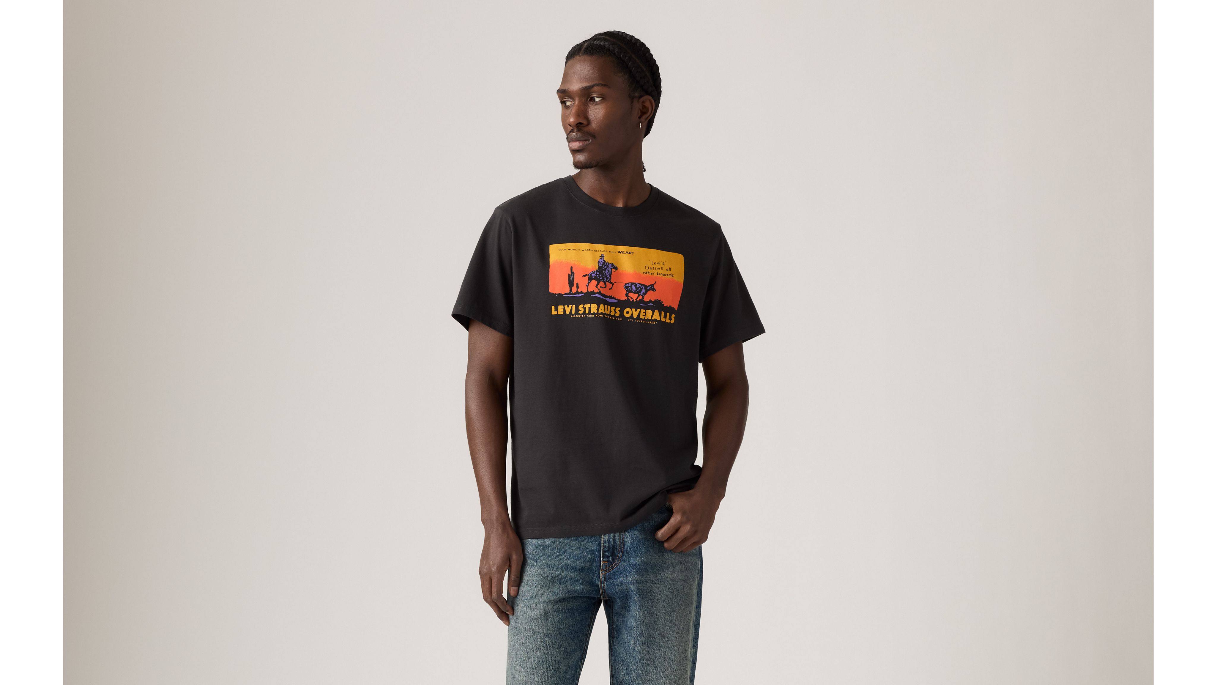 Relaxed Fit Short-sleeve Graphic T-shirt - Black | Levi's® US