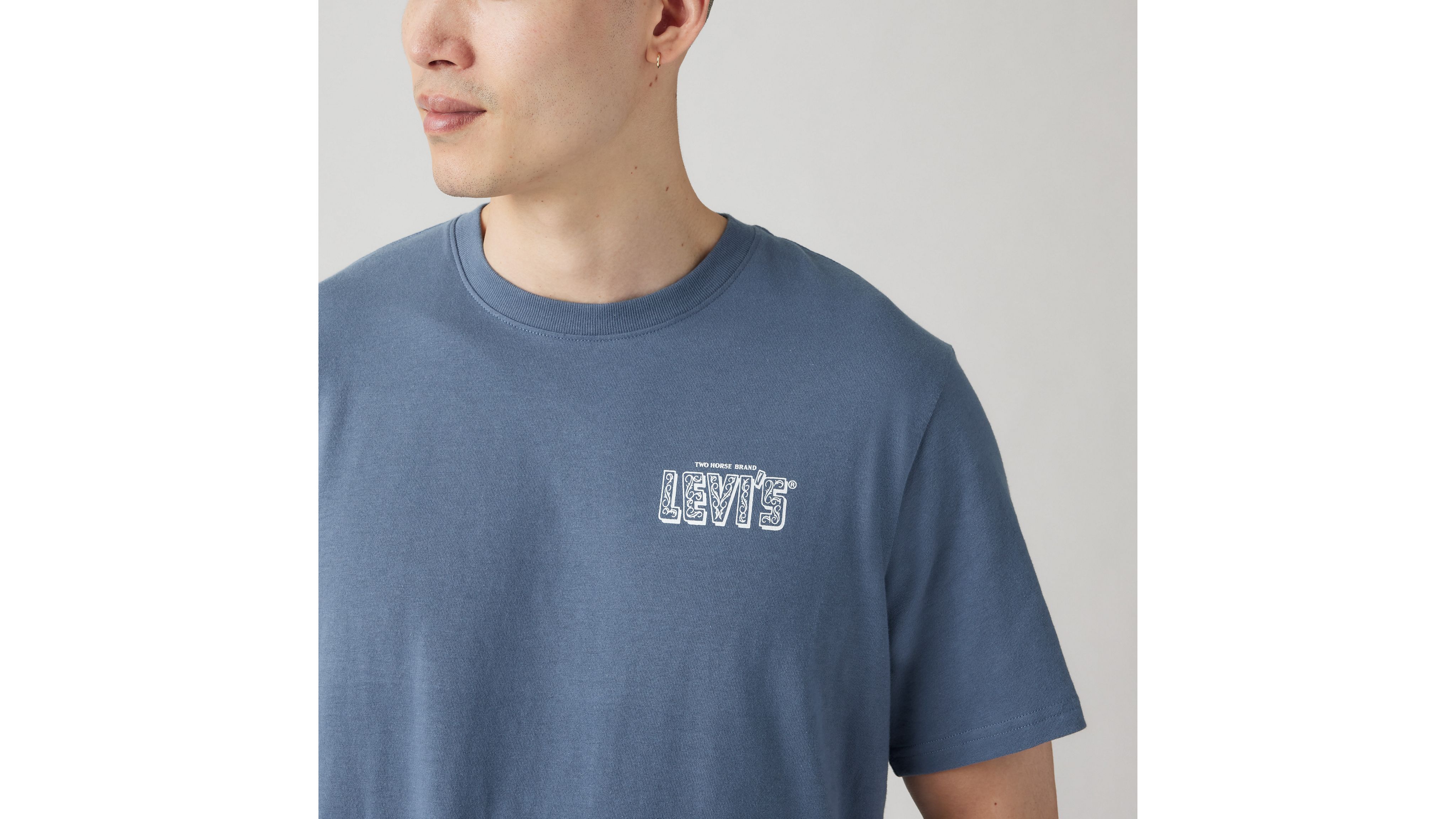 ★ ★ Unisex relaxed fit standard logo short slee Relaxed Fit Short Sleeve Graphic T-shirt - Blue | Levi's® US
