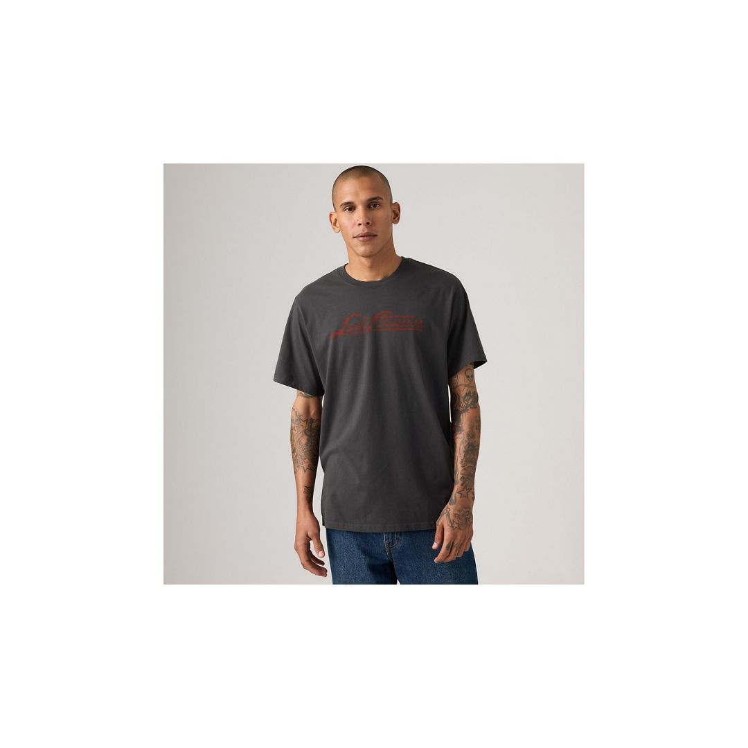Levi's Relaxed Fit Short-sleeve Graphic T-shirt In Gray