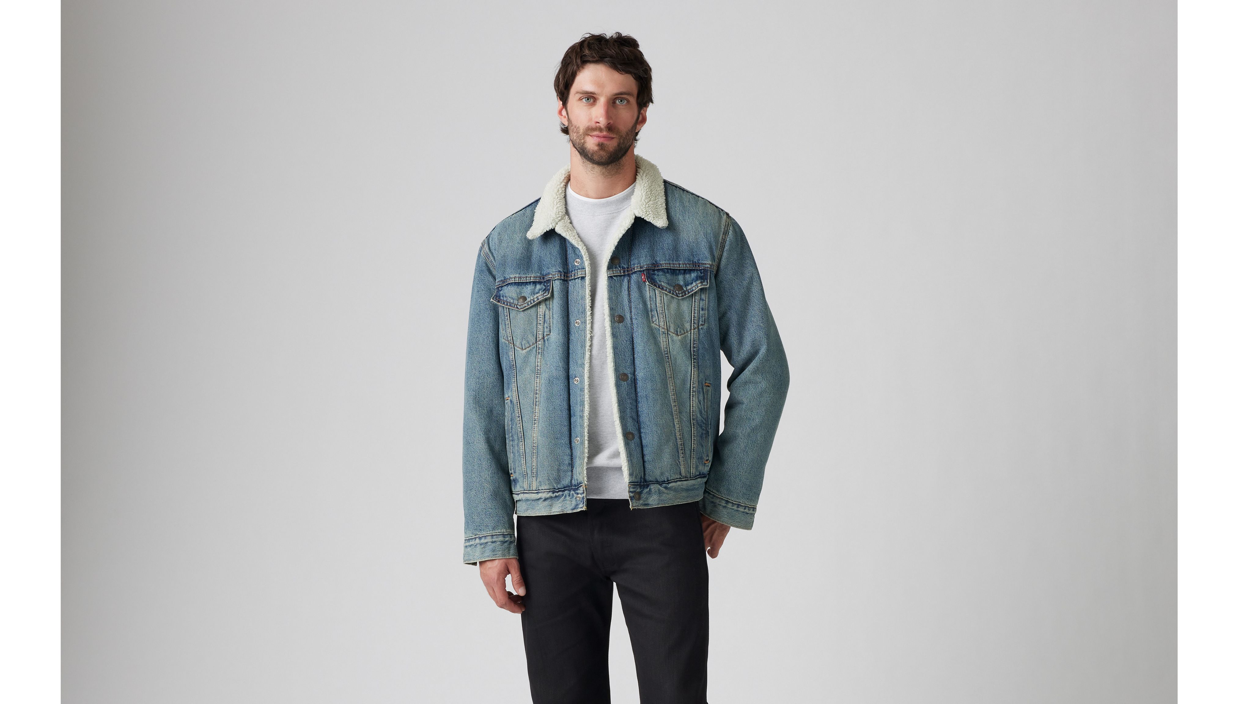 Type Iii Sherpa Trucker Jacket Medium Wash Levi s US