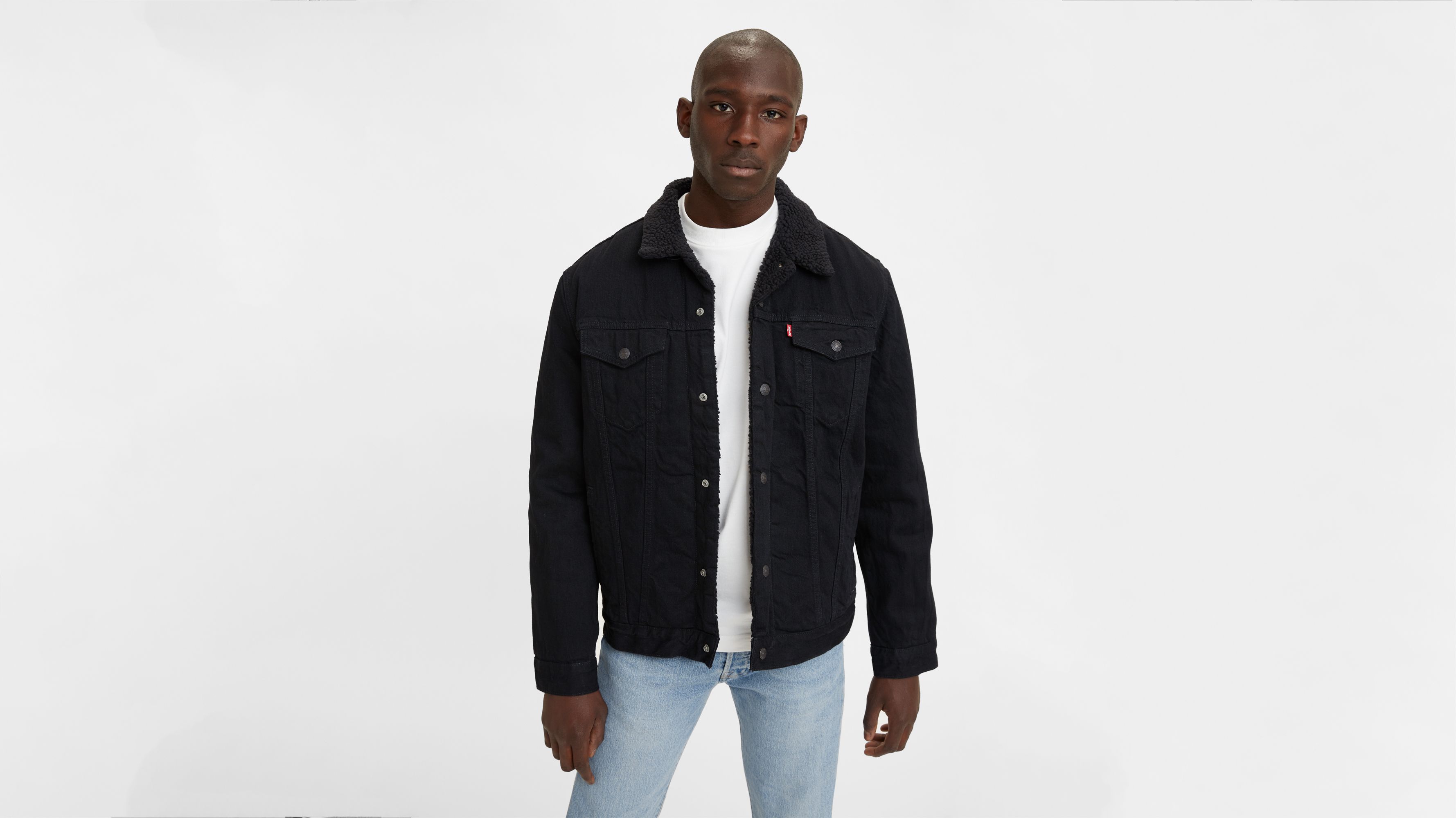 Levi's sherpa trucker jacket sale on sale