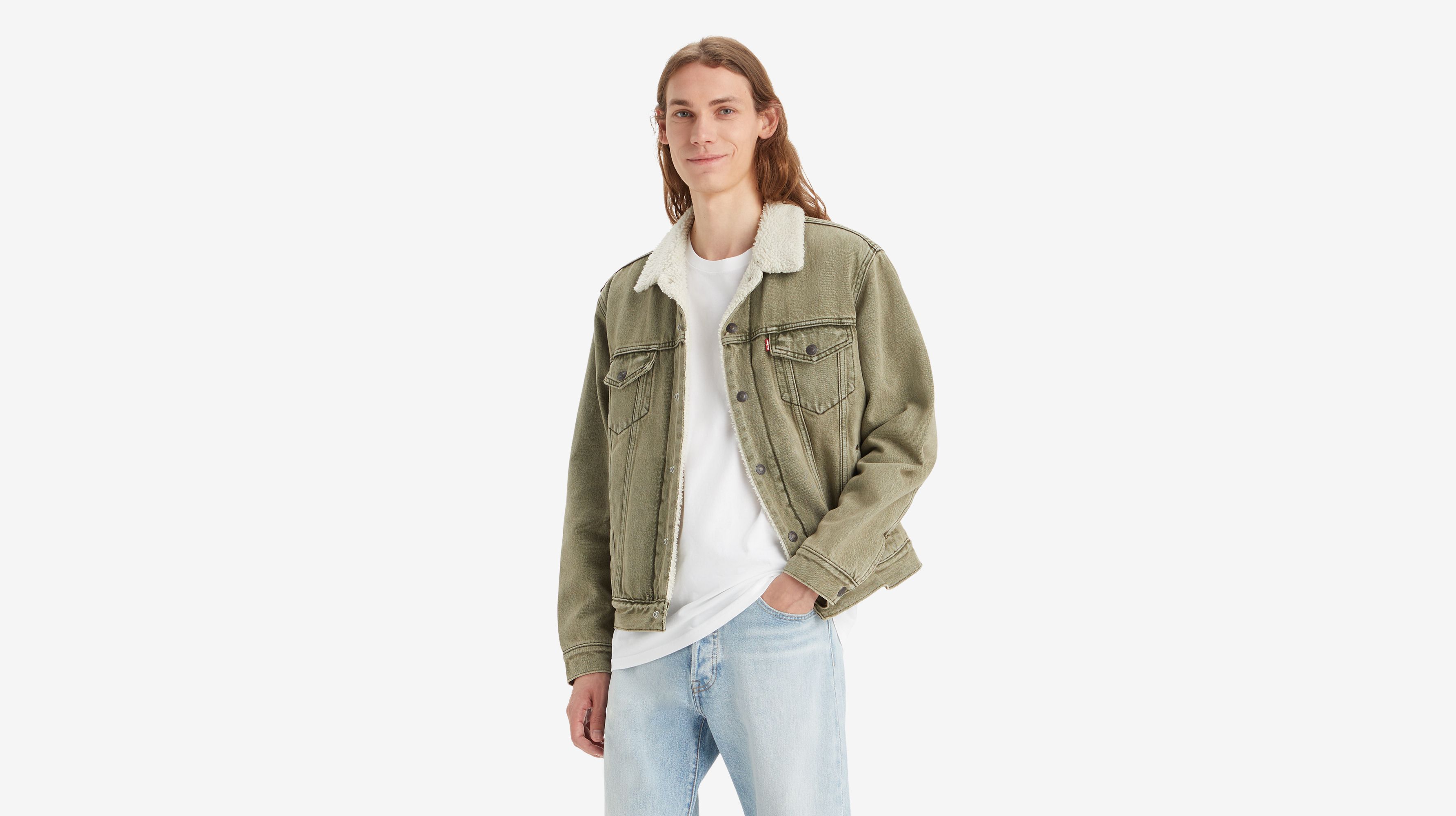 Levis mustard outlet sherpa jacket