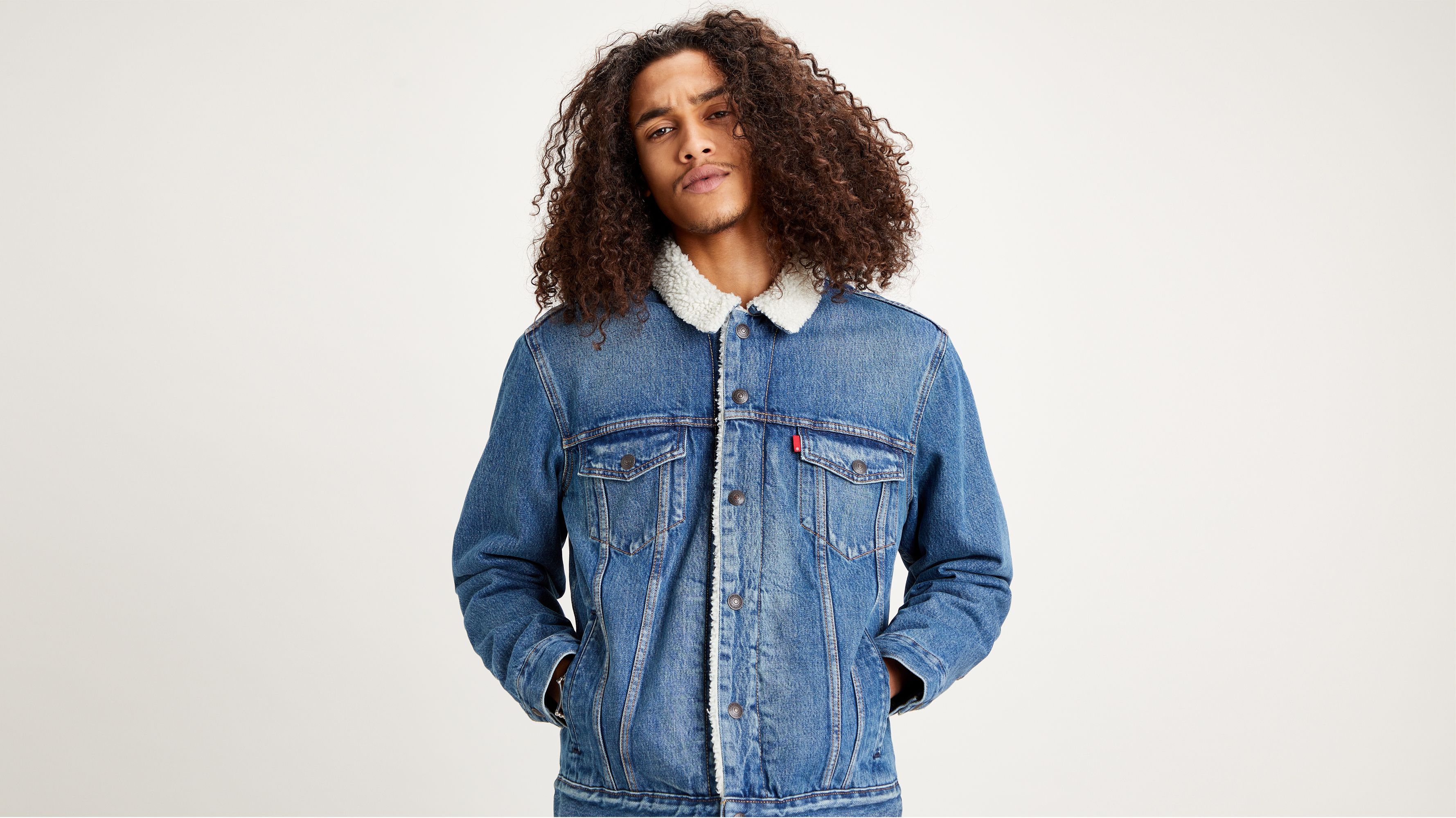 Levi's veste en jean type 3 sherpa discount trucker