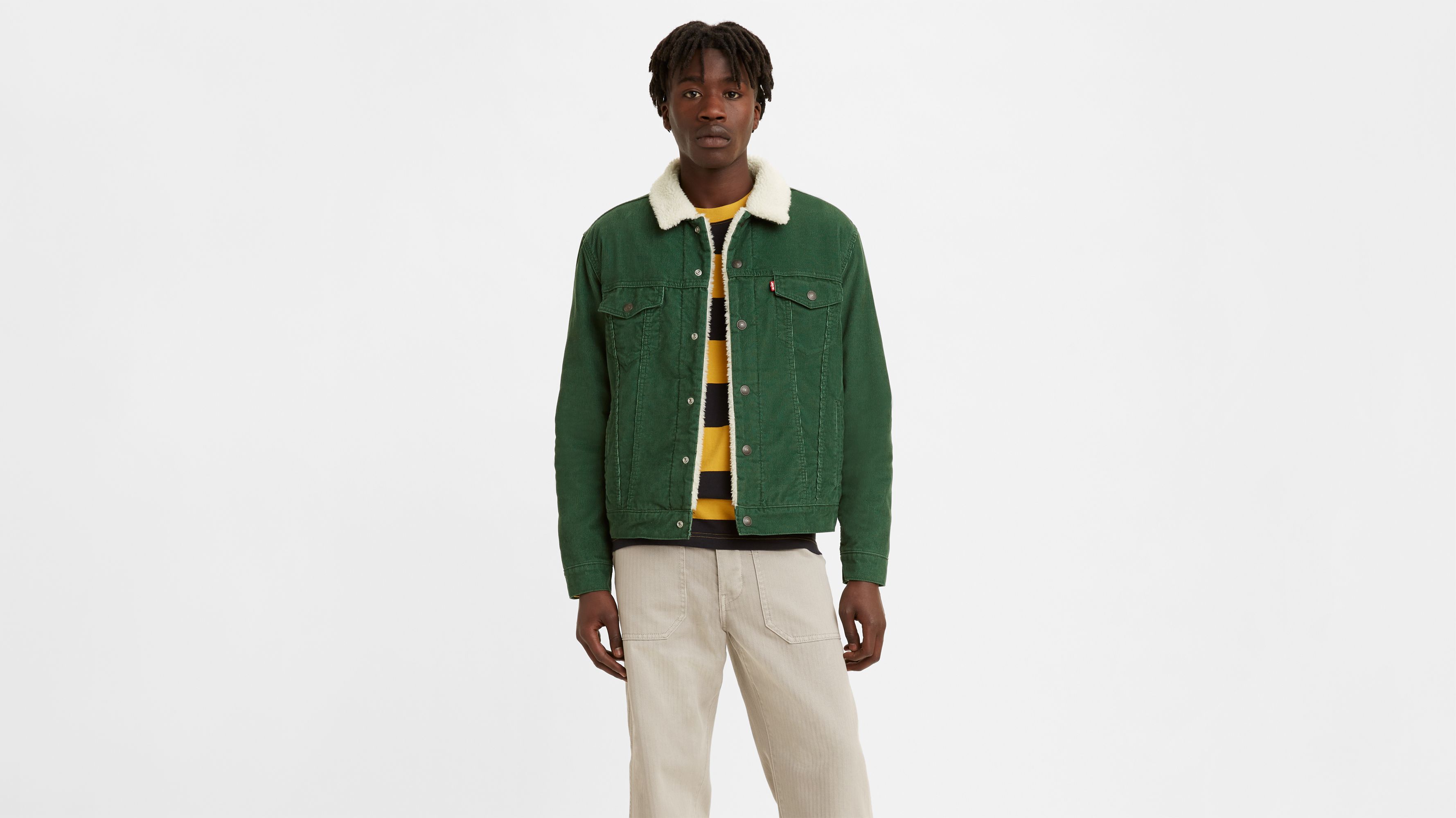 Introducir 56+ imagen levi’s green corduroy jacket
