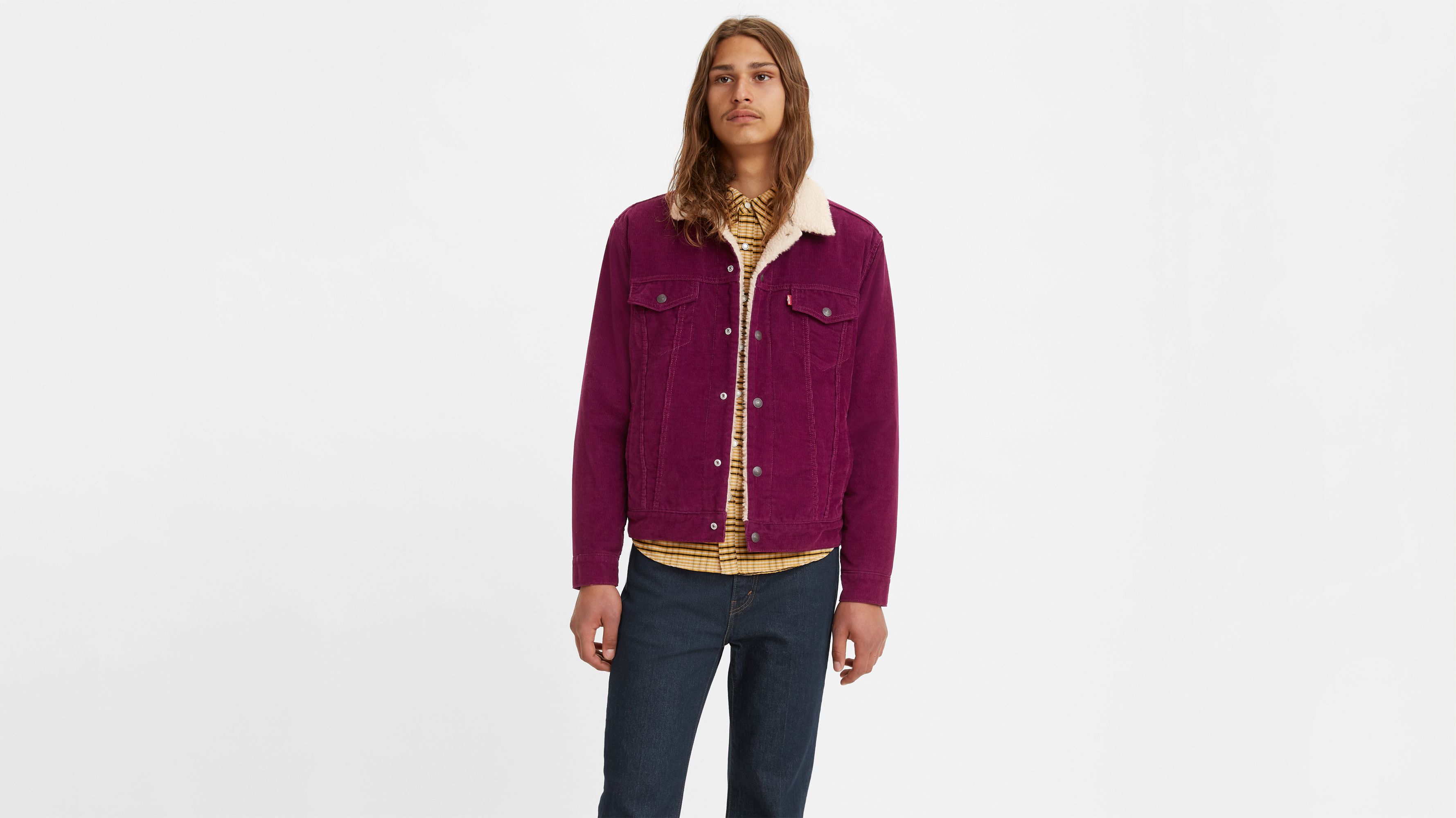 Levis corduroy store sherpa jacket women's