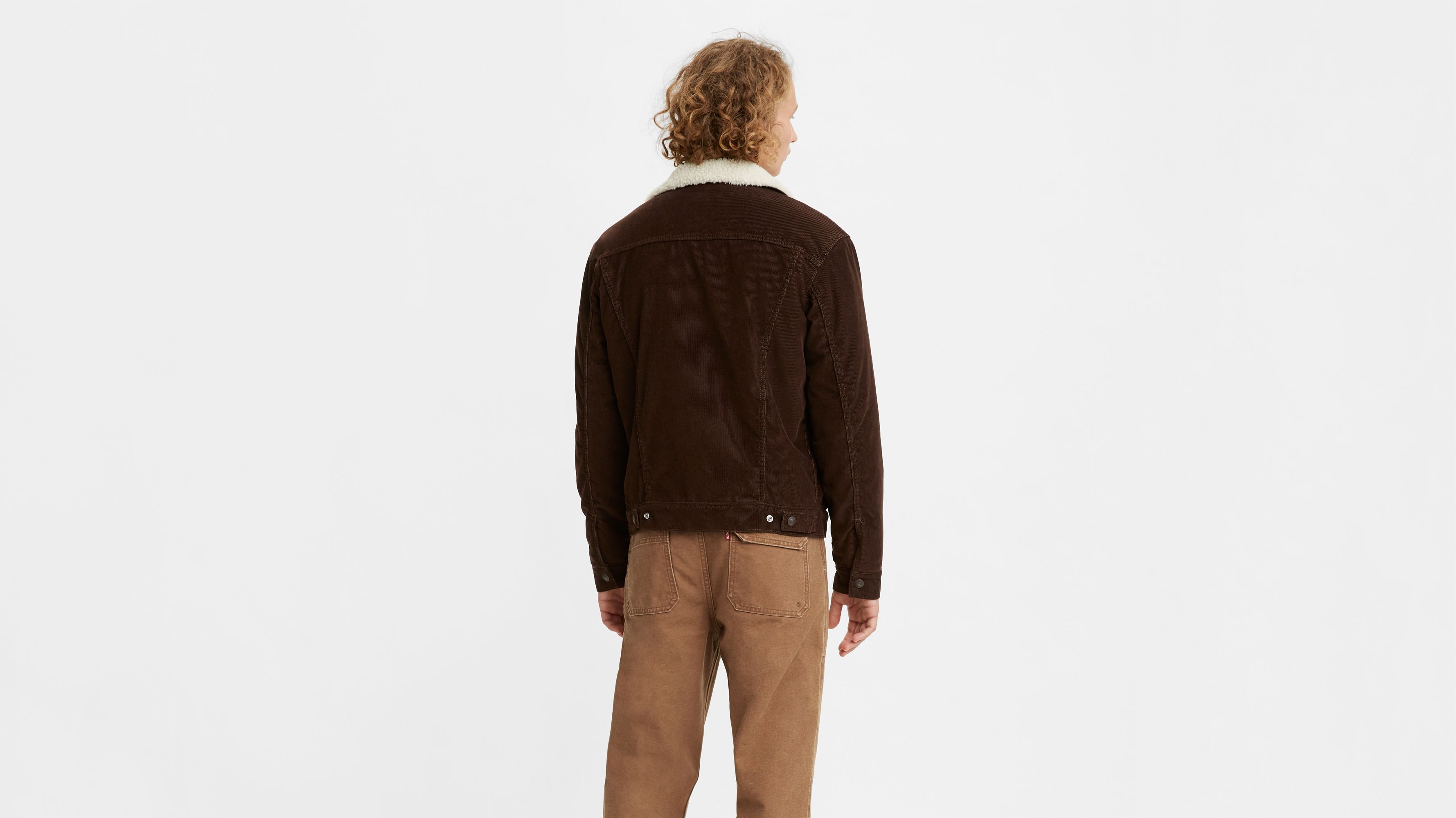 Brown corduroy hot sale levi jacket