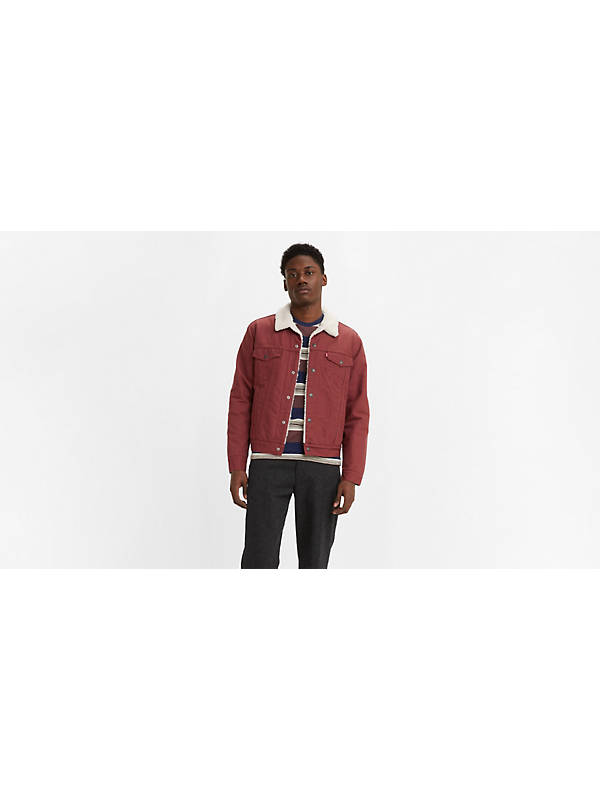 Type 3 Sherpa Trucker Jacket - Red | Levi's® RS