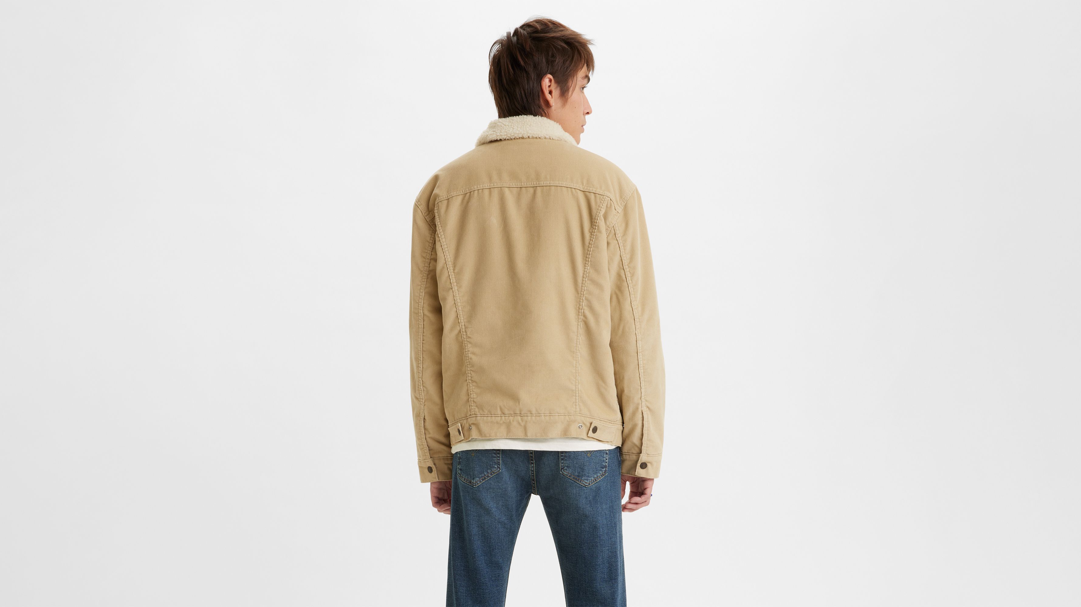 Levi's mens type 3 sherpa trucker jacket fegin online